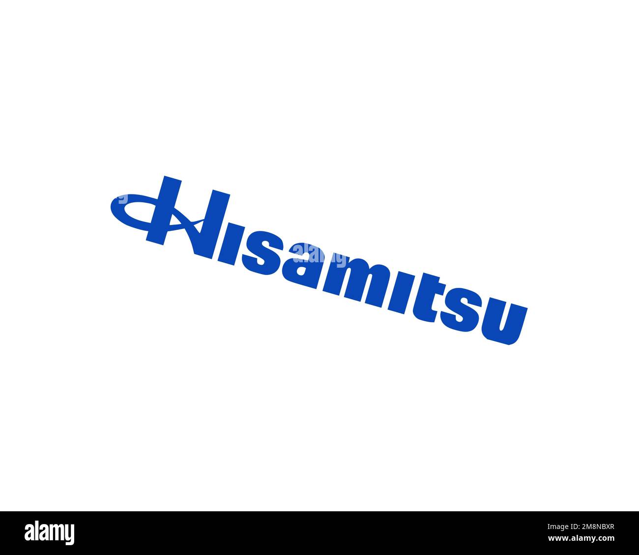 Hisamitsu Pharmaceutical, rotated logo, white background B Stock Photo
