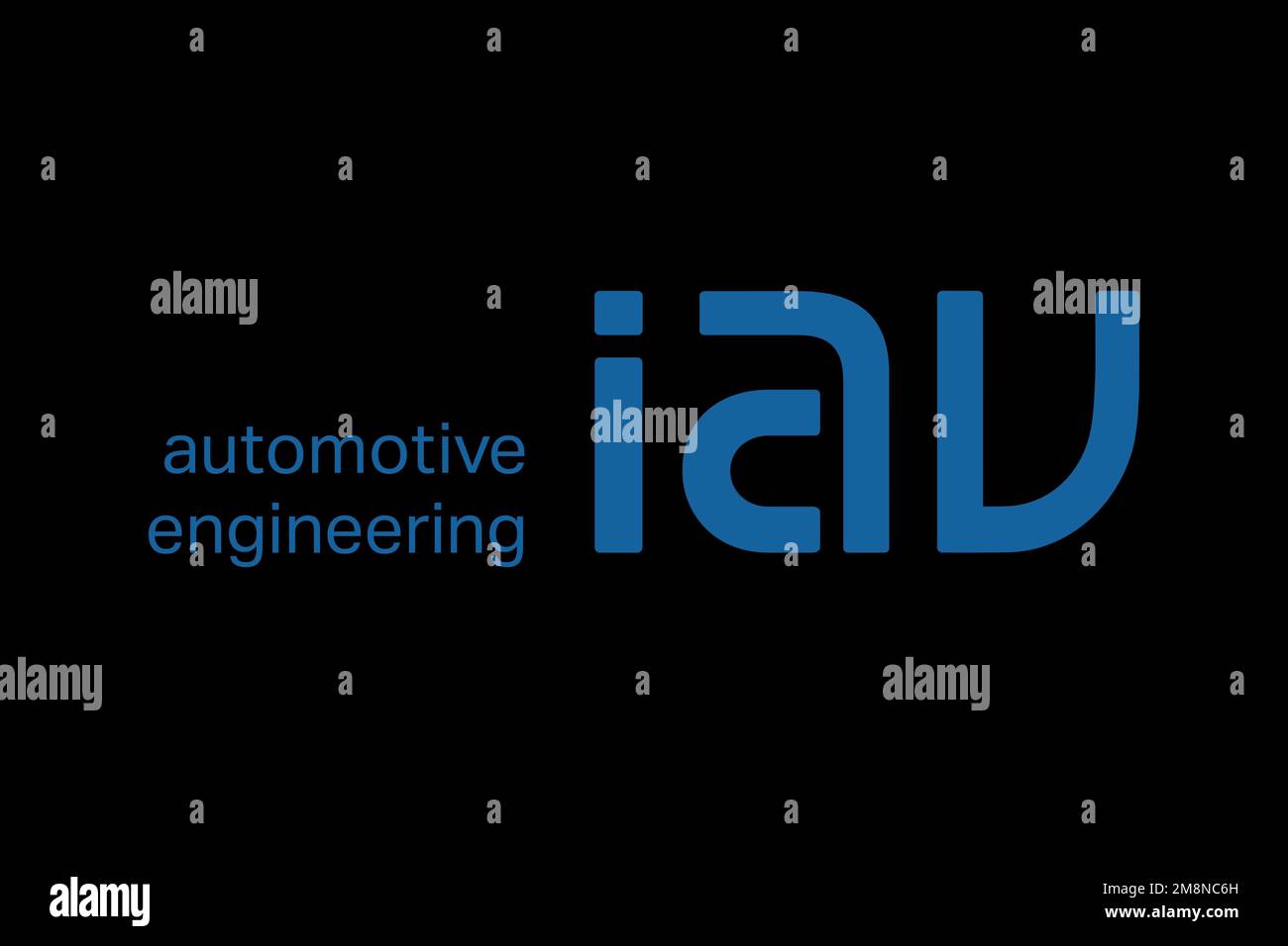 IAV, Logo, Black background Stock Photo Alamy