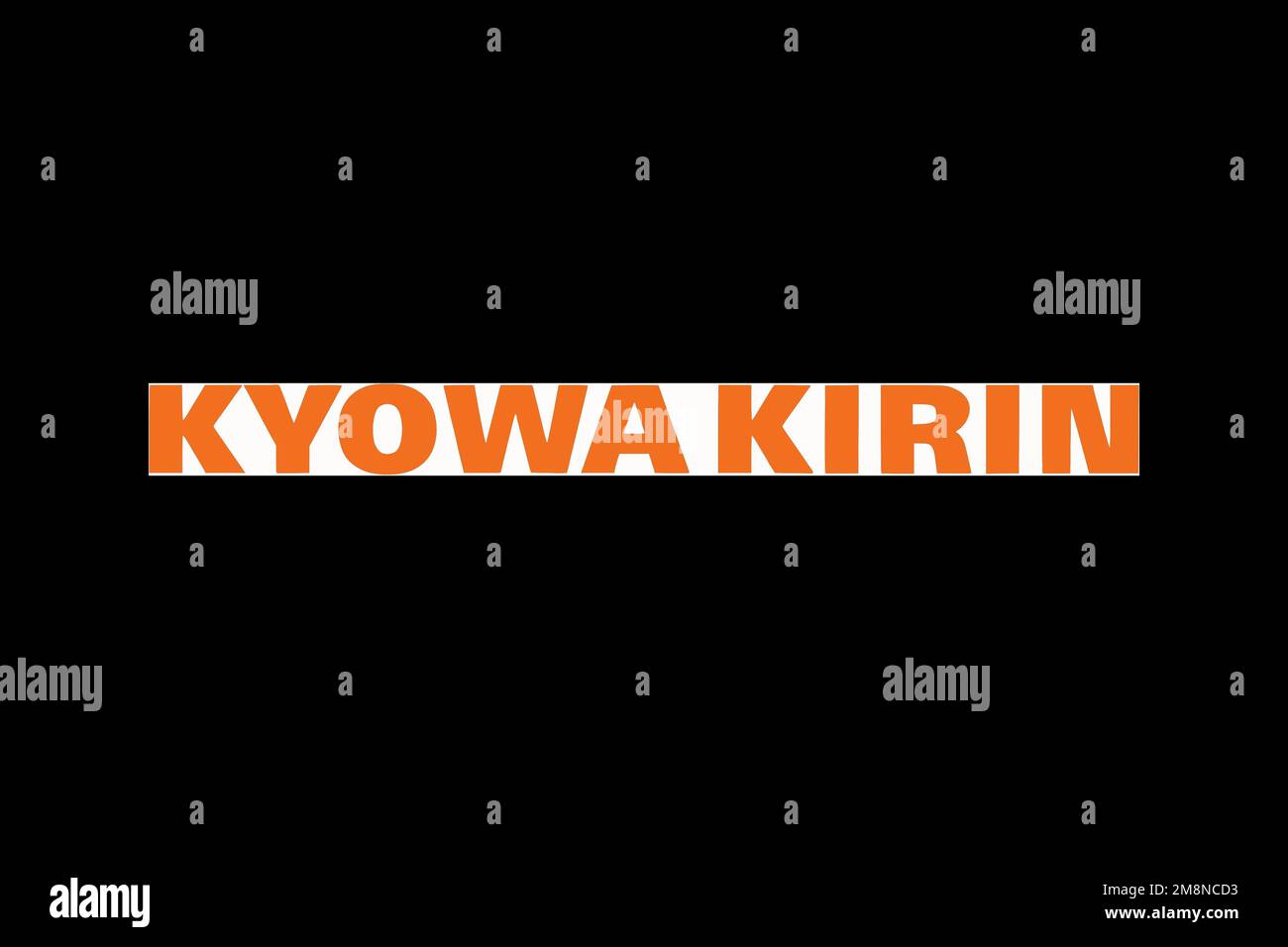Kyowa Hakko Kirin, Logo, Black Background Stock Photo