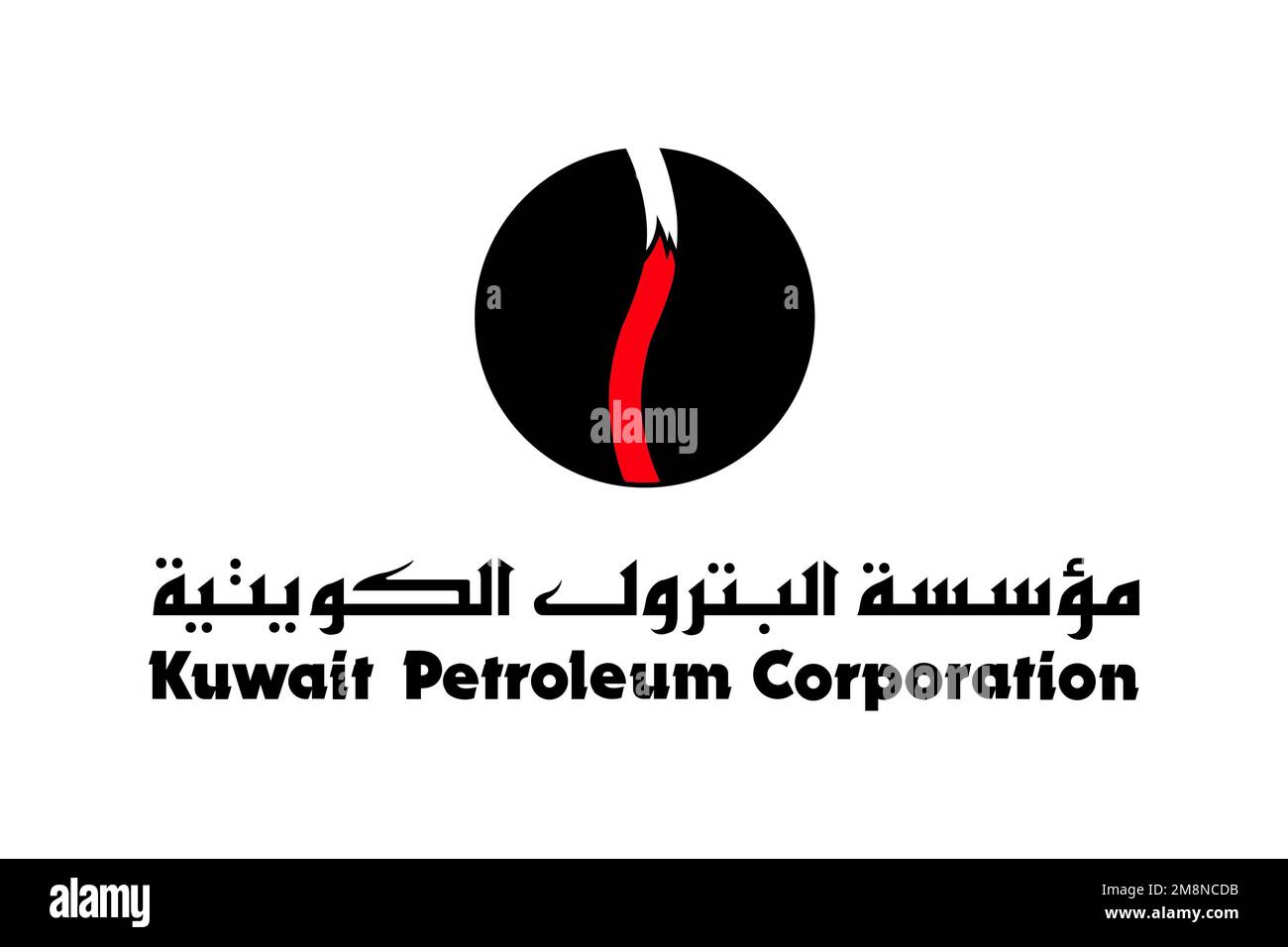 Kuwait Oil Company, Corporation Kuwait Oil Company, Corporation, Logo, White Background Stock Photo