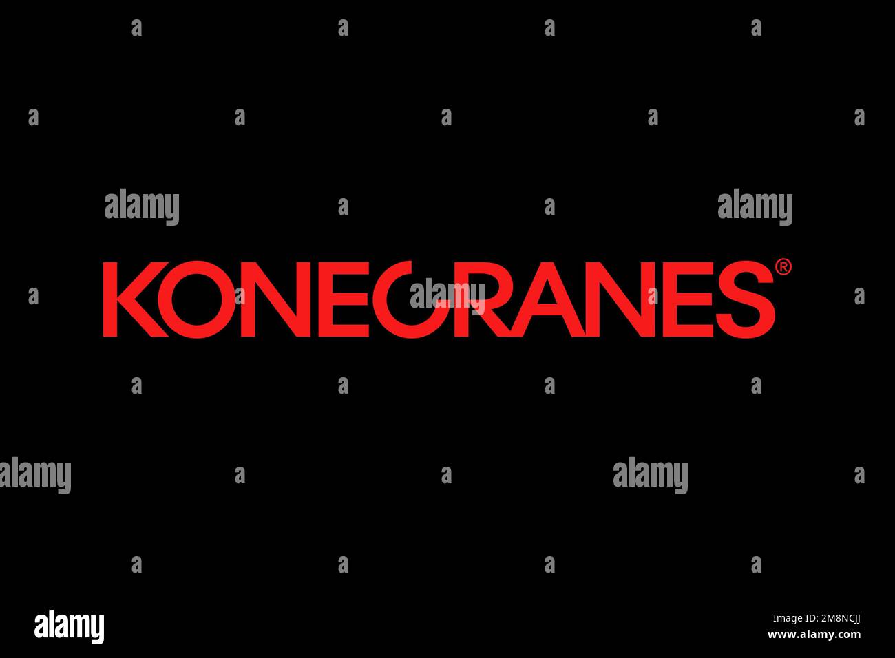 Konecranes, Logo, Black background Stock Photo Alamy