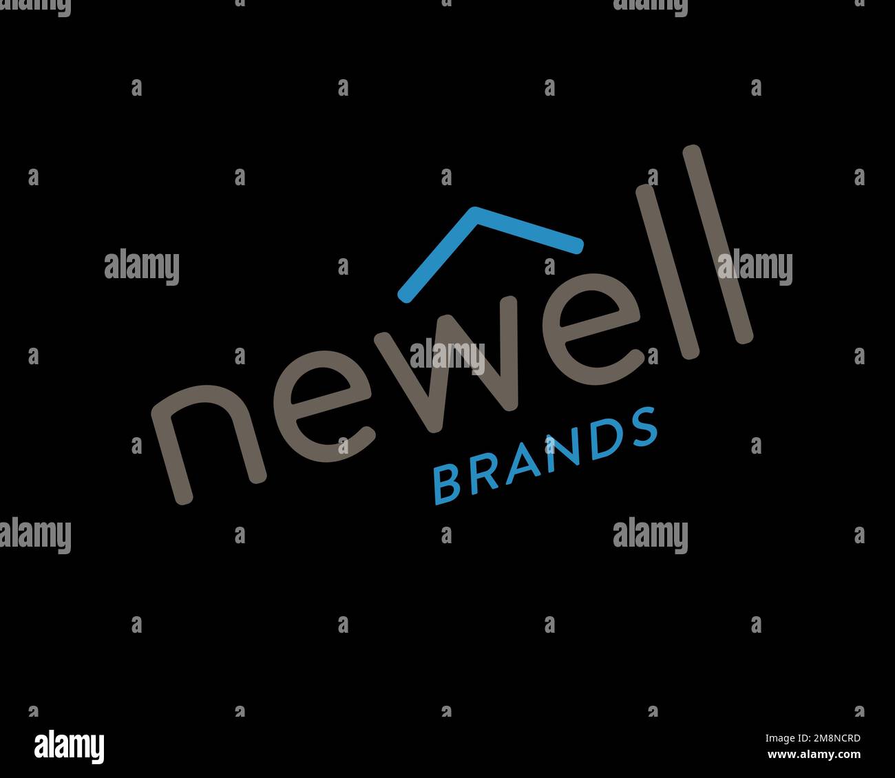 Newell Brands, Rotated Logo, Black Background Stock Photo Alamy