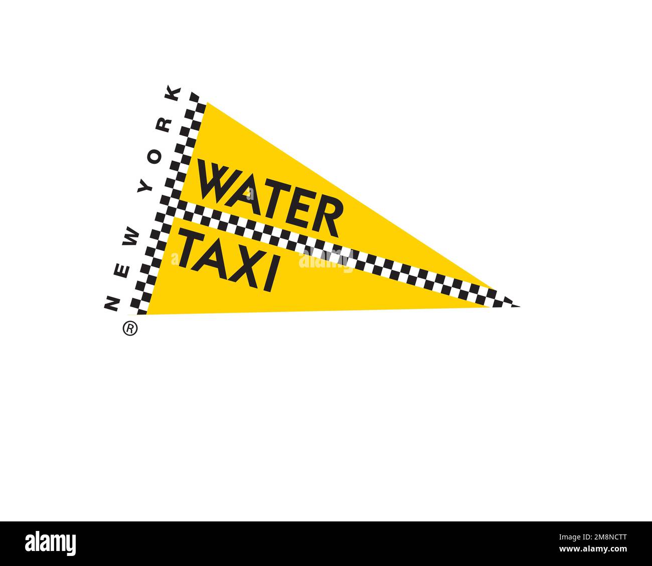 New York Water Taxi, Rotated Logo, White Background B Stock Photo Alamy