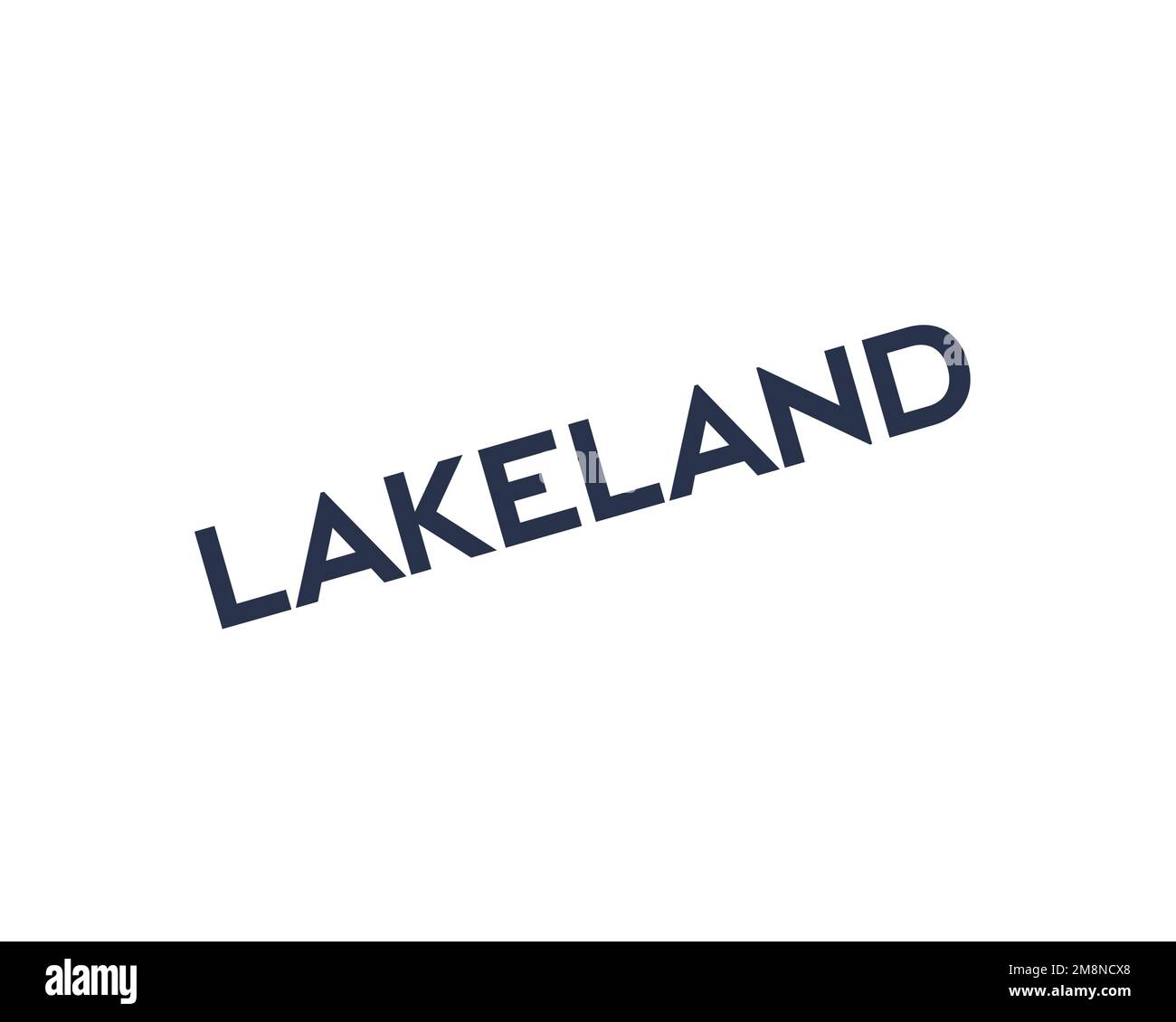 Lakeland company, rotated logo, white background Stock Photo Alamy