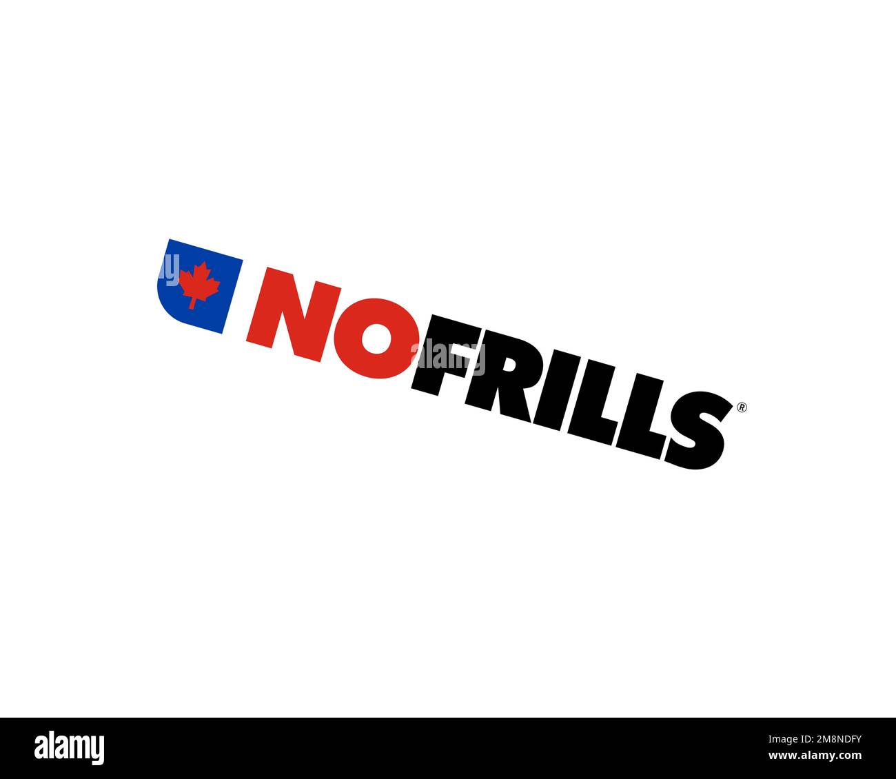 No Frills grocery store, rotated logo, white background B Stock Photo ...