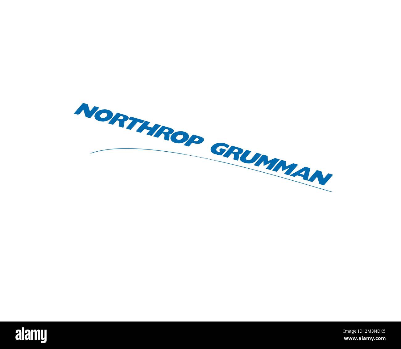 Northrop Grumman, rotated logo, white background B Stock Photo