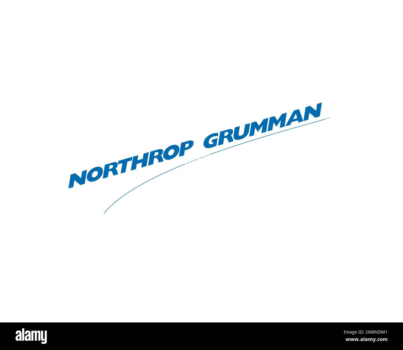 Northrop Grumman Innovation Systems, rotated logo, white background Stock Photo