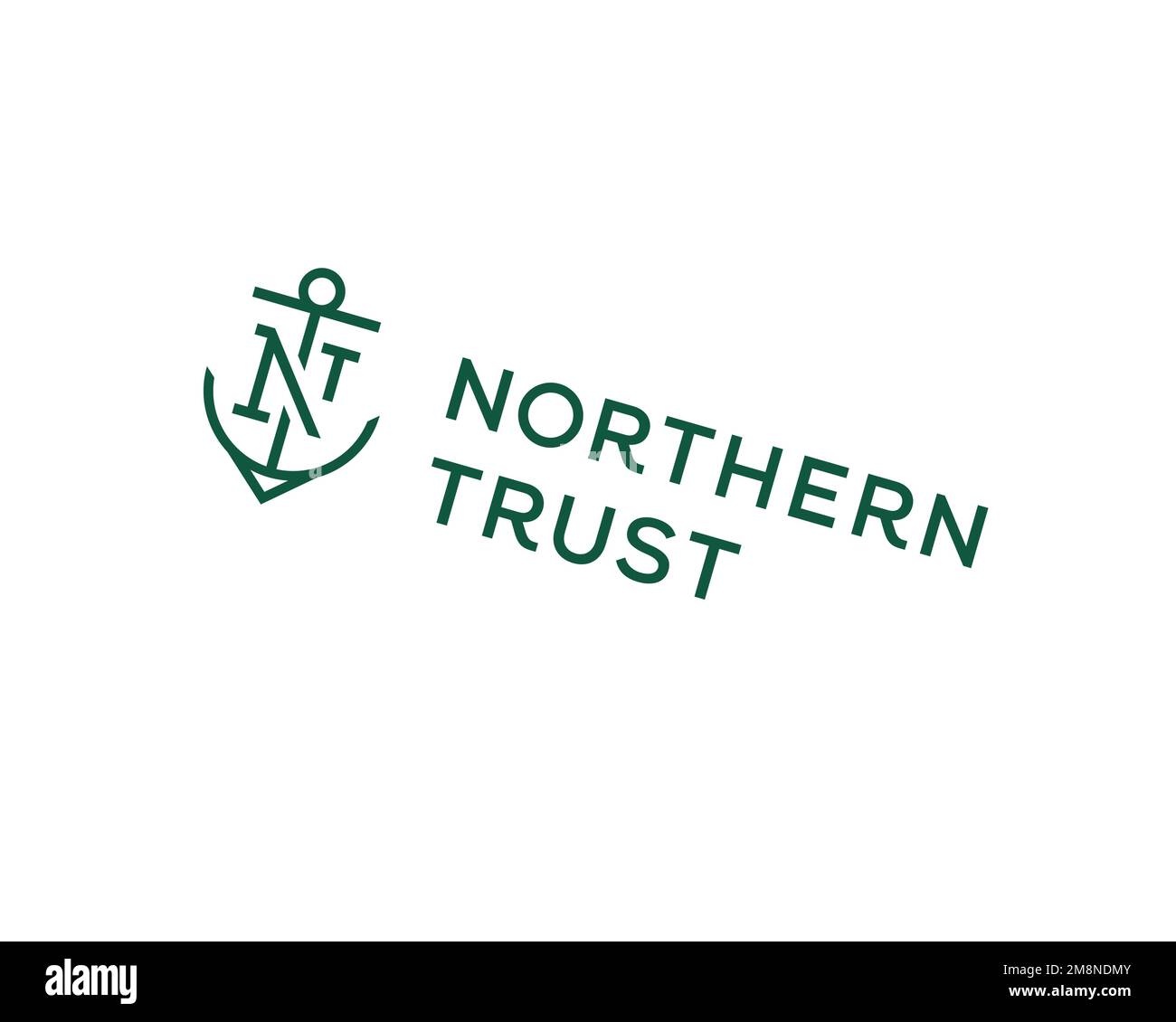 Northern Trust, rotated logo, white background B Stock Photo Alamy