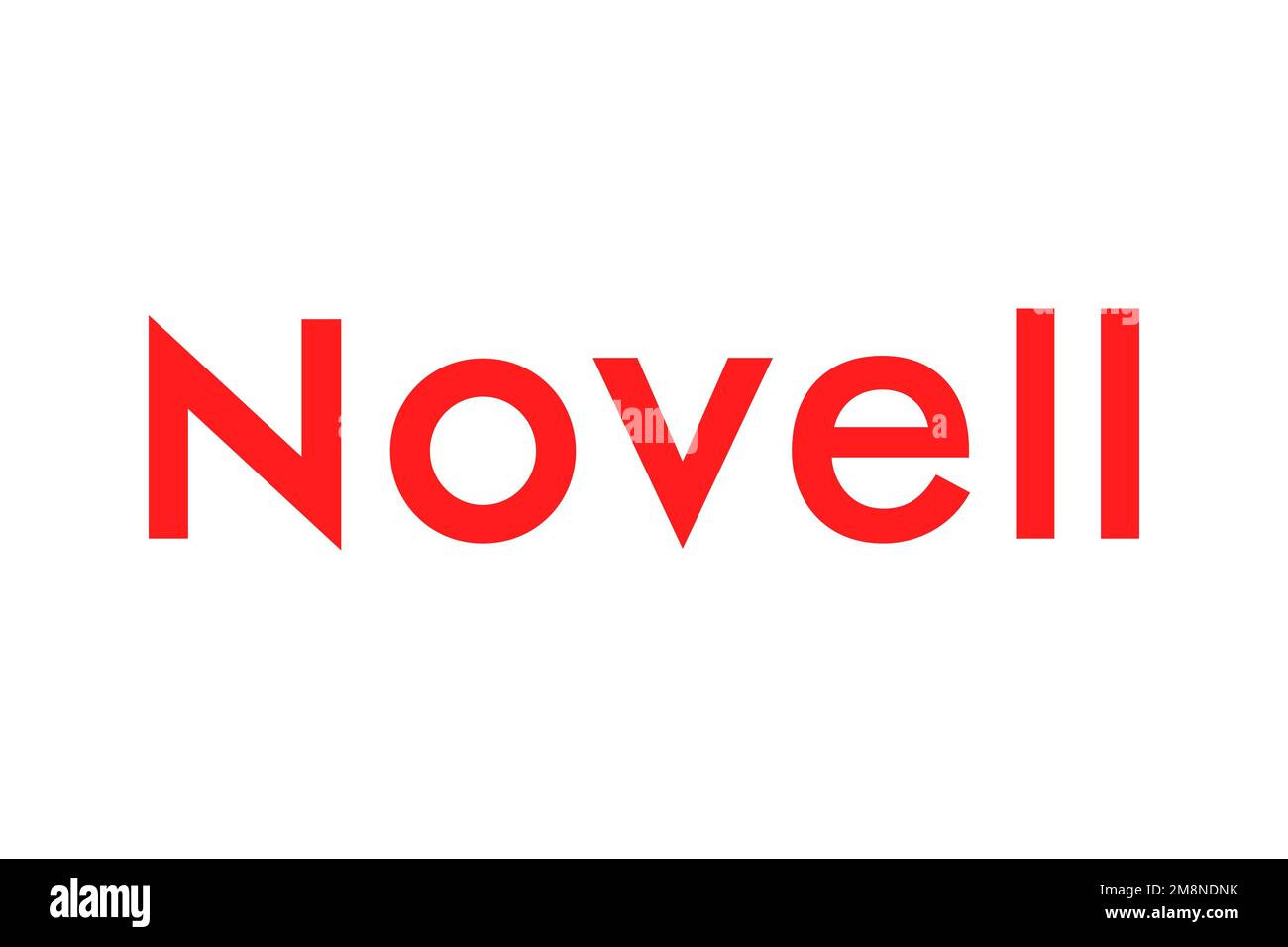 Novell, Logo, White background Stock Photo Alamy