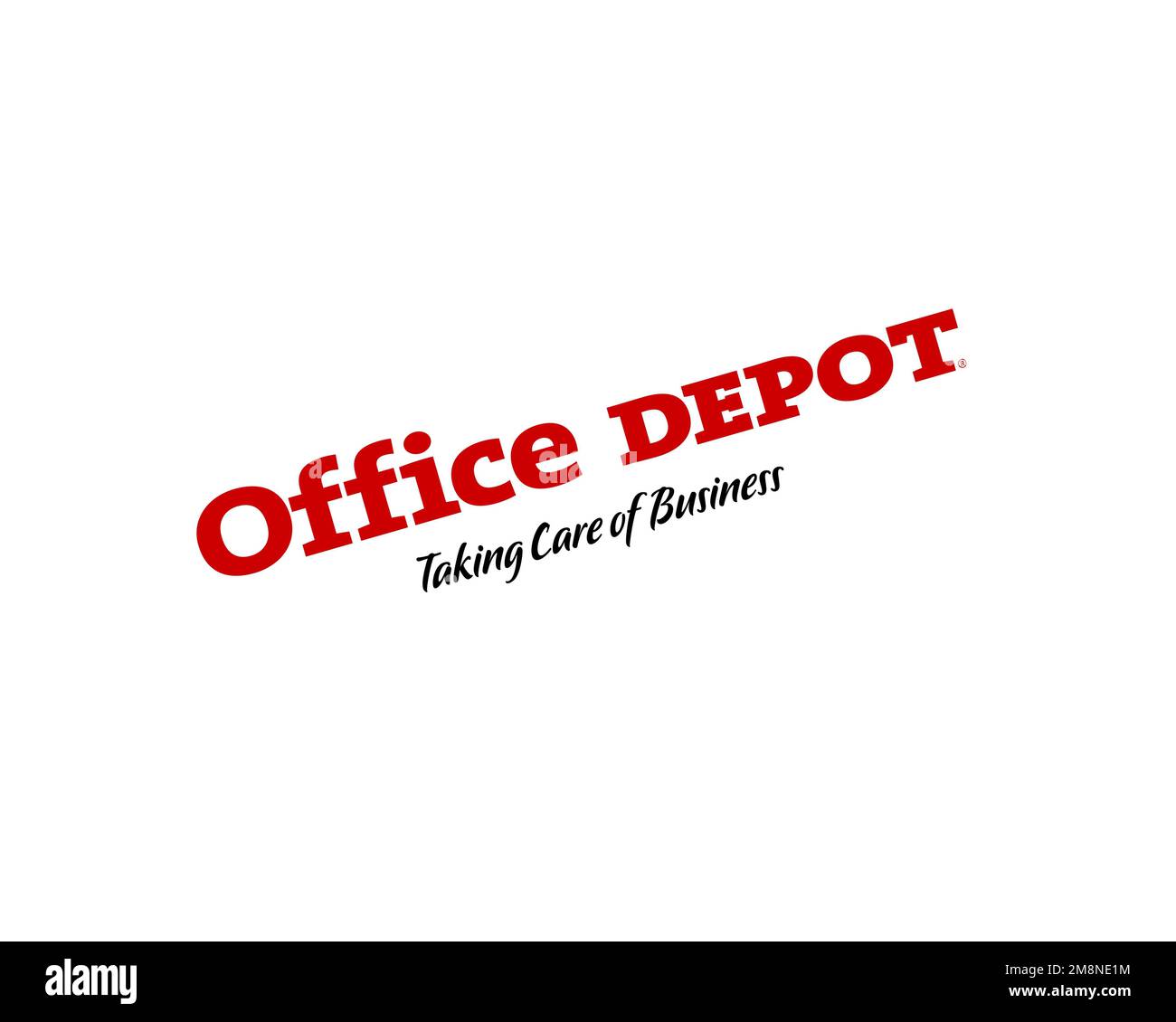 Office Depot, rotated logo, white background Stock Photo - Alamy