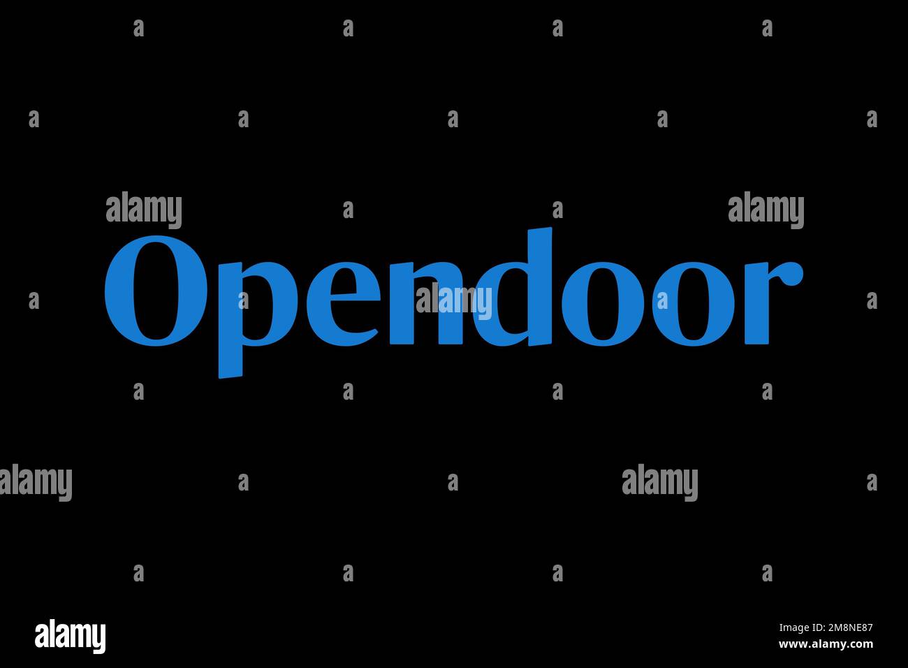 Opendoor, Logo, Black background Stock Photo Alamy