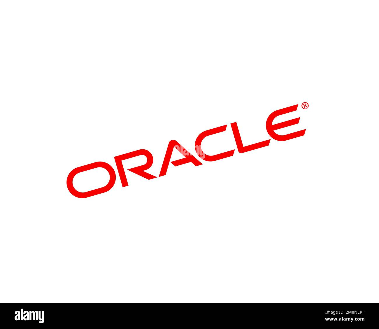 Oracle cloud platform rotated logo white background stock photo alamy