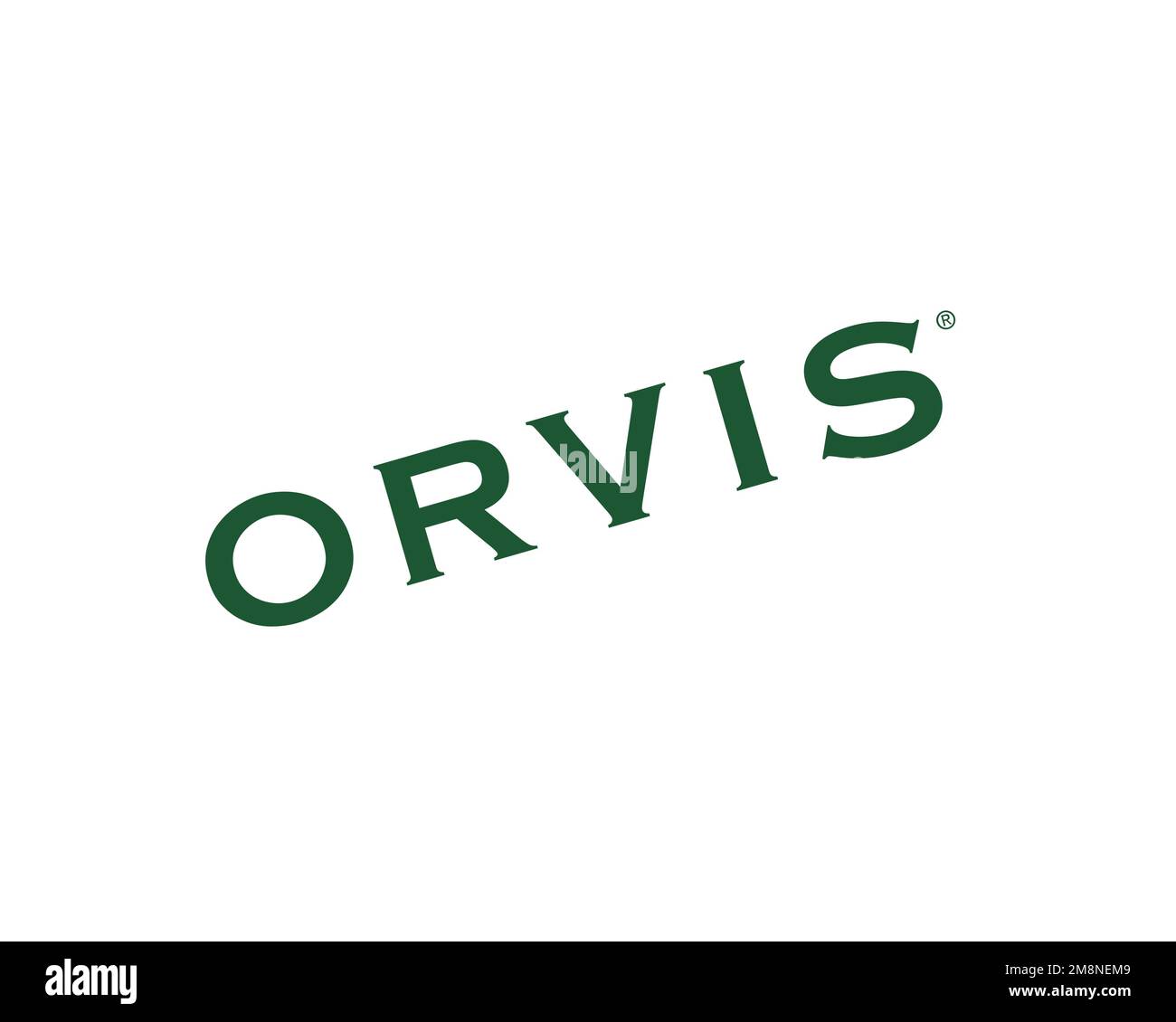 Orvis, rotated logo, white background Stock Photo Alamy