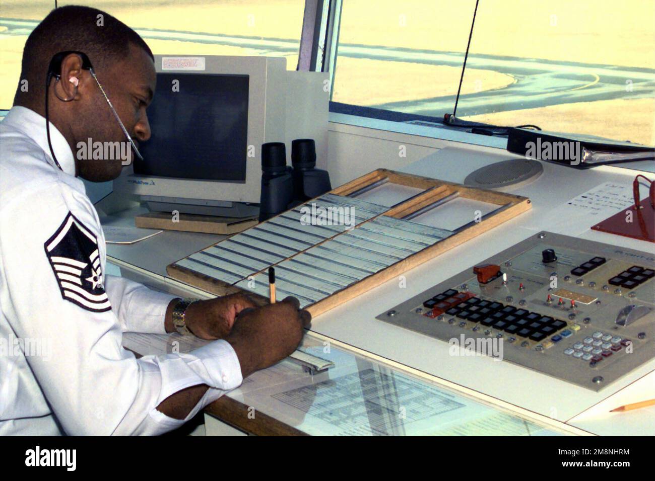 MASTER Sergeant Tony Stovall in the Control Tower at McEntire Air