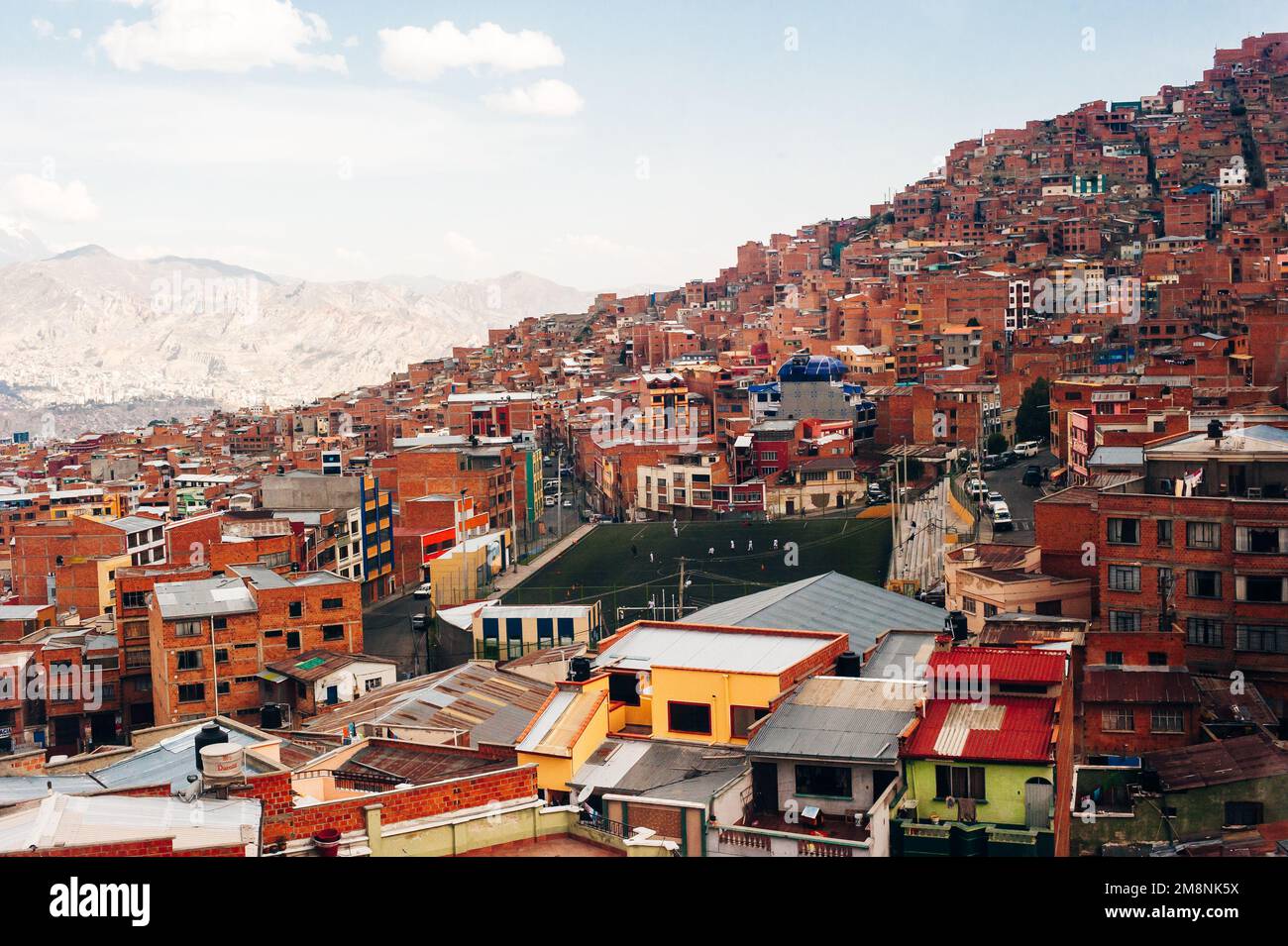 la paz, bolivia. november, 2022: panoramic view of la paz city, bolivia
