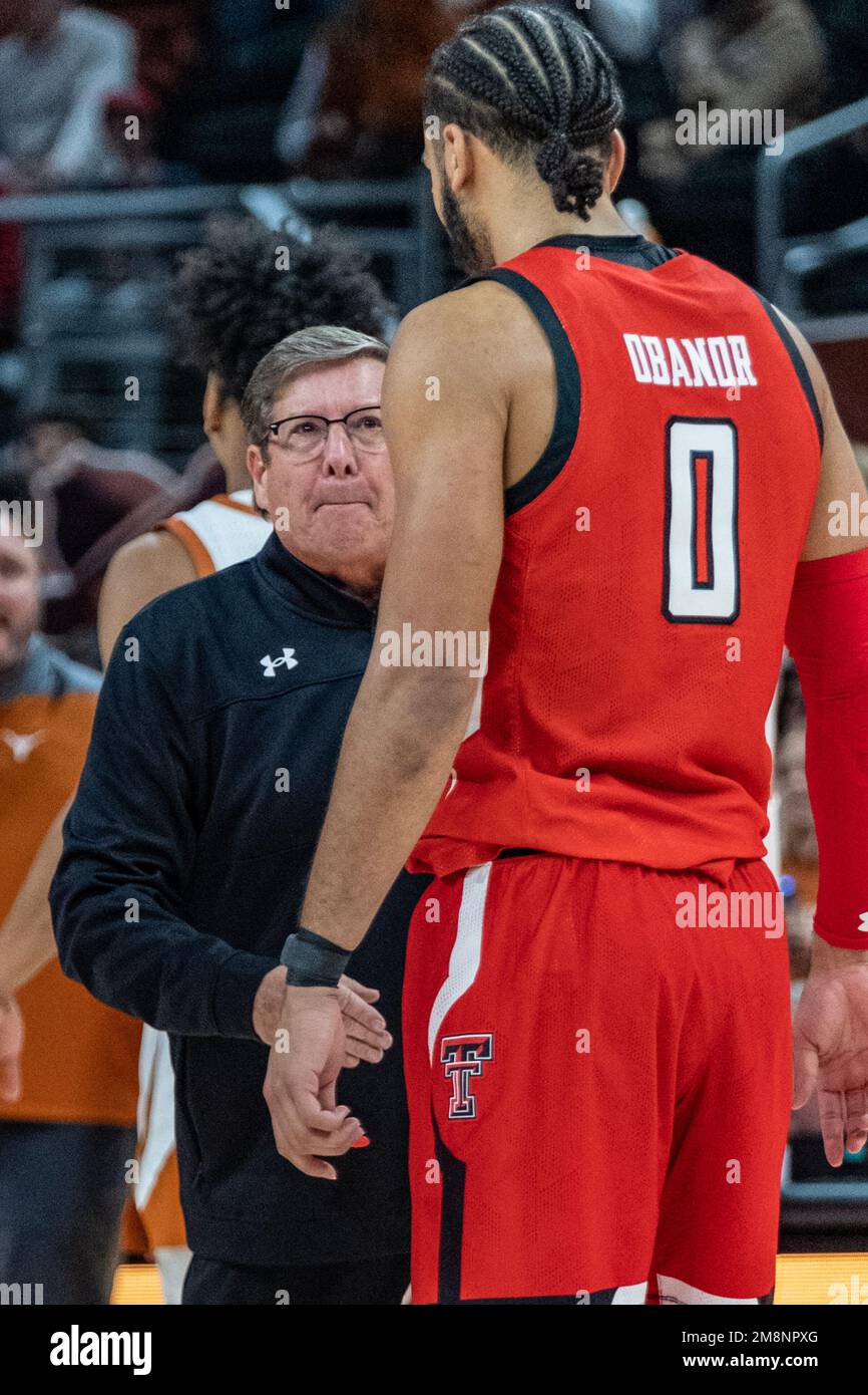 Texas, USA. 14th Jan, 2023. Head coach Mark Adams of the Texas Tech Red