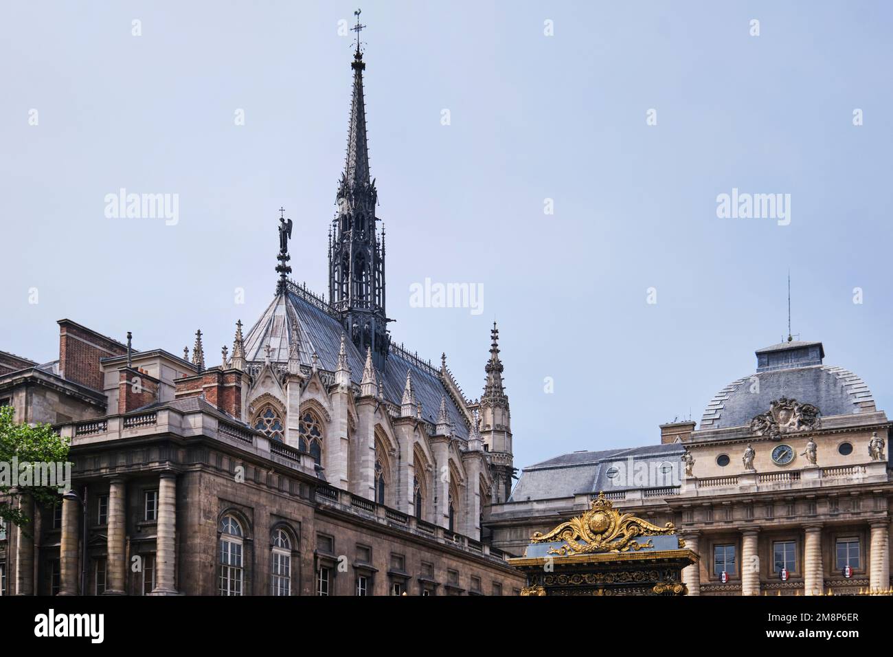Paris, France - May, 2022: Sainte Chapelle and Palace of Justice in Paris Stock Photo