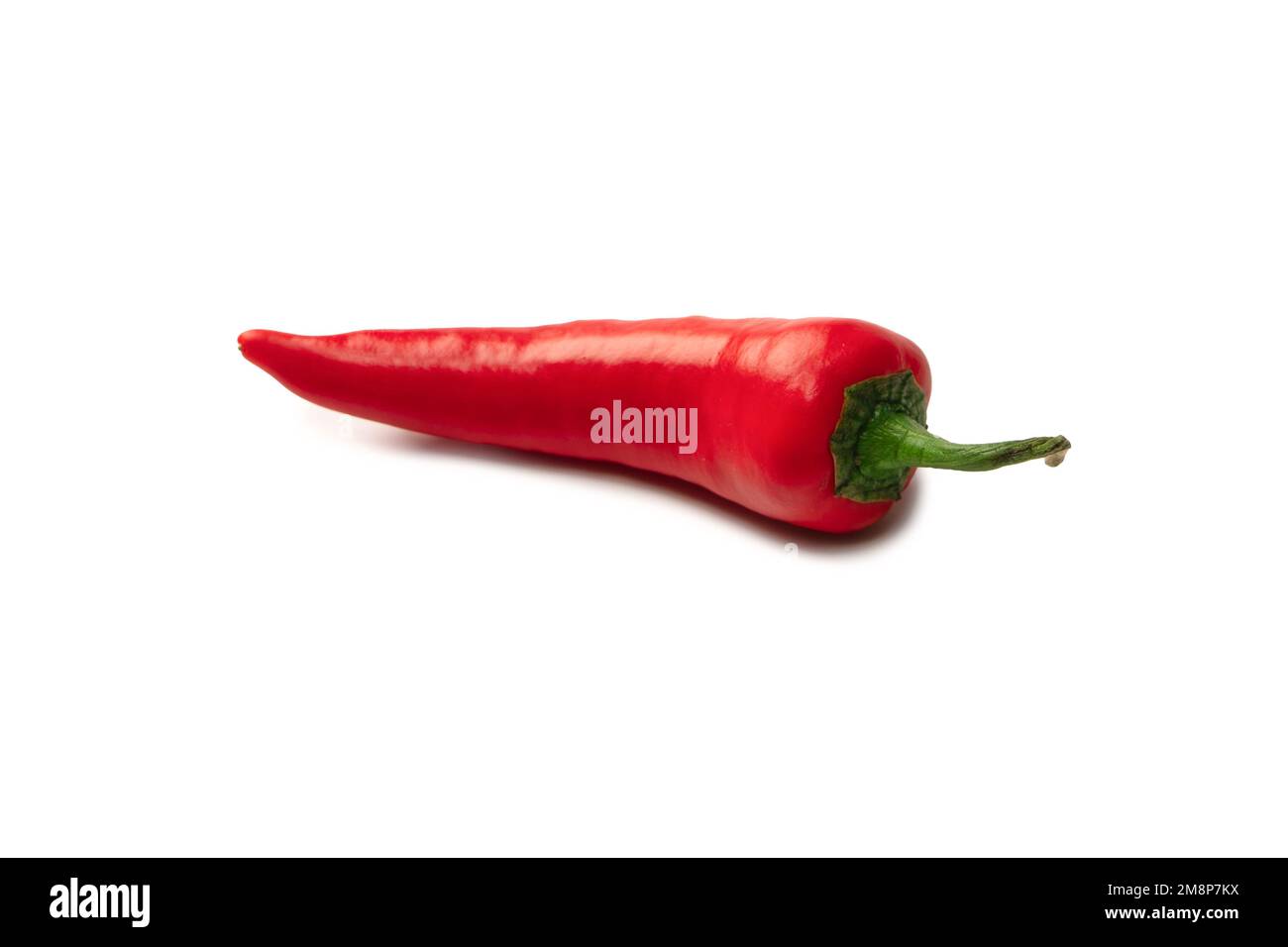 Red hot chili pepper isolated on a white background Stock Photo - Alamy