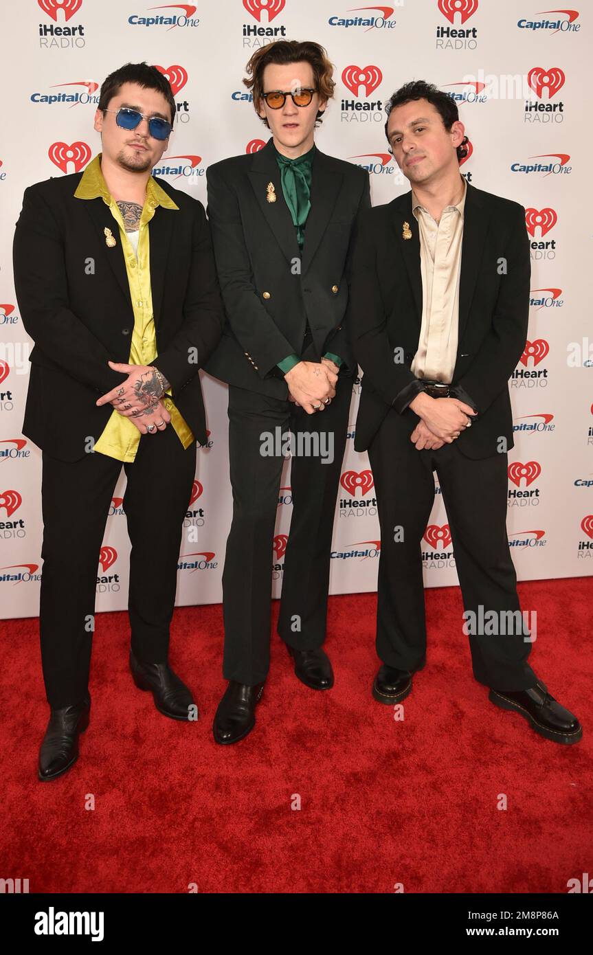 Reeve Powers, Nick Santino, and Austin Scates of Beach Weather arrive