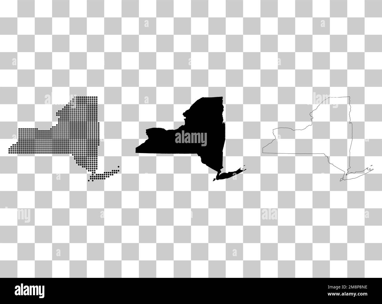 New york map shape united states - New York Map Shape United States Of America Flat Concept Icon Symbol Vector Illustration 2M8P8NE