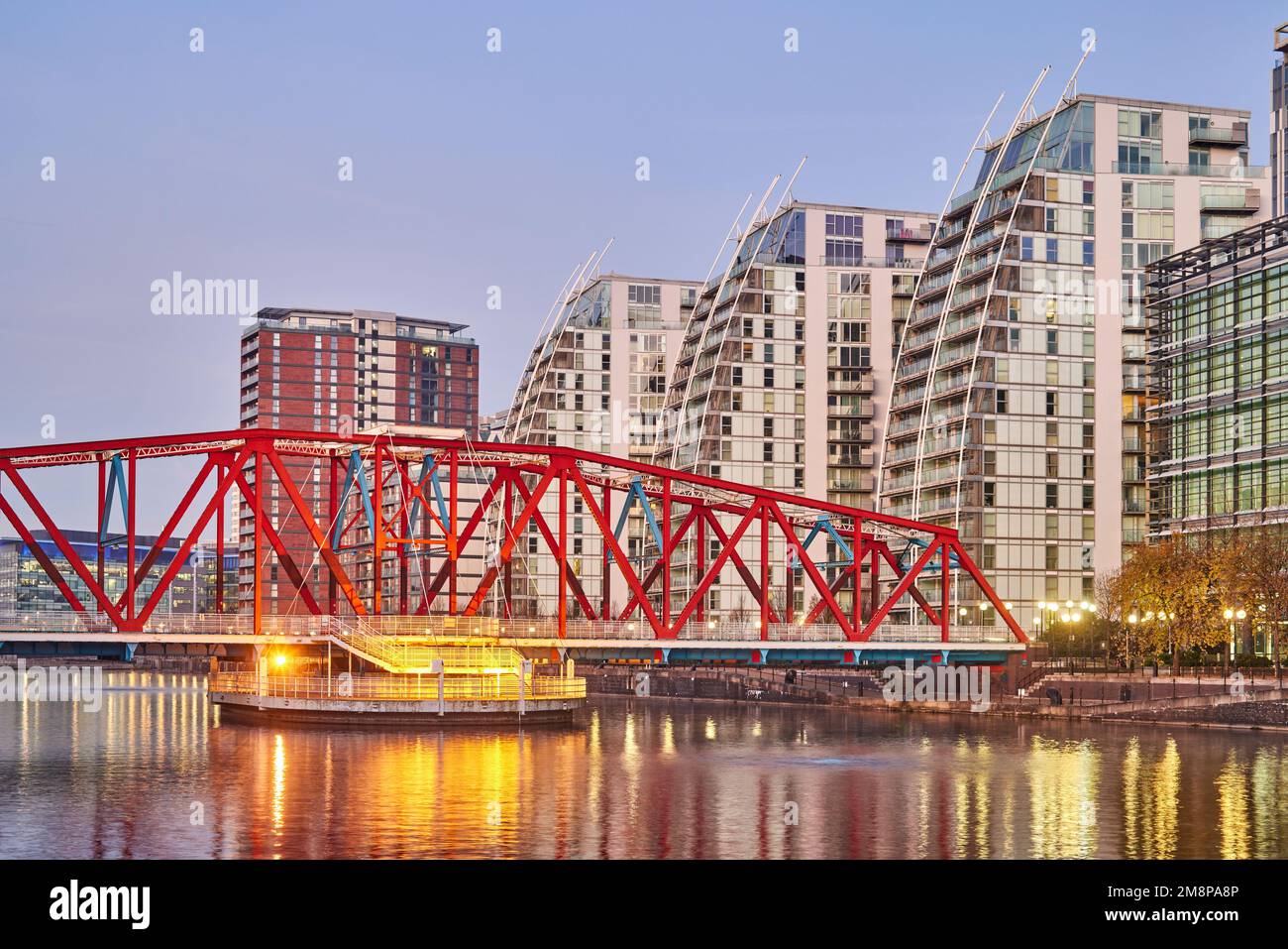 MediaCityUK Salford Quays NV building Stock Photo Alamy