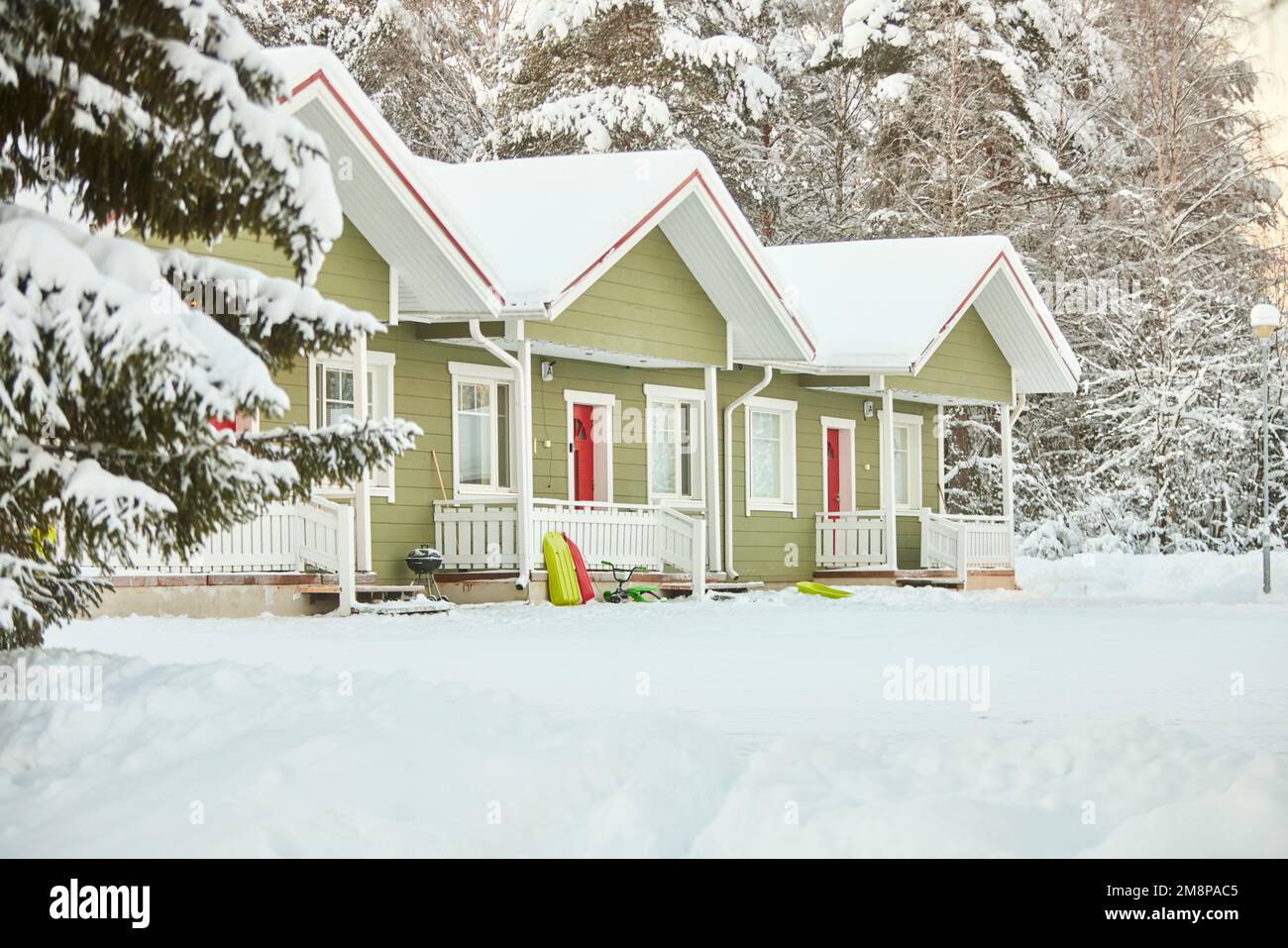 Rovaniemi, Lapland, northern Finland. Taljatie Apartments are typical