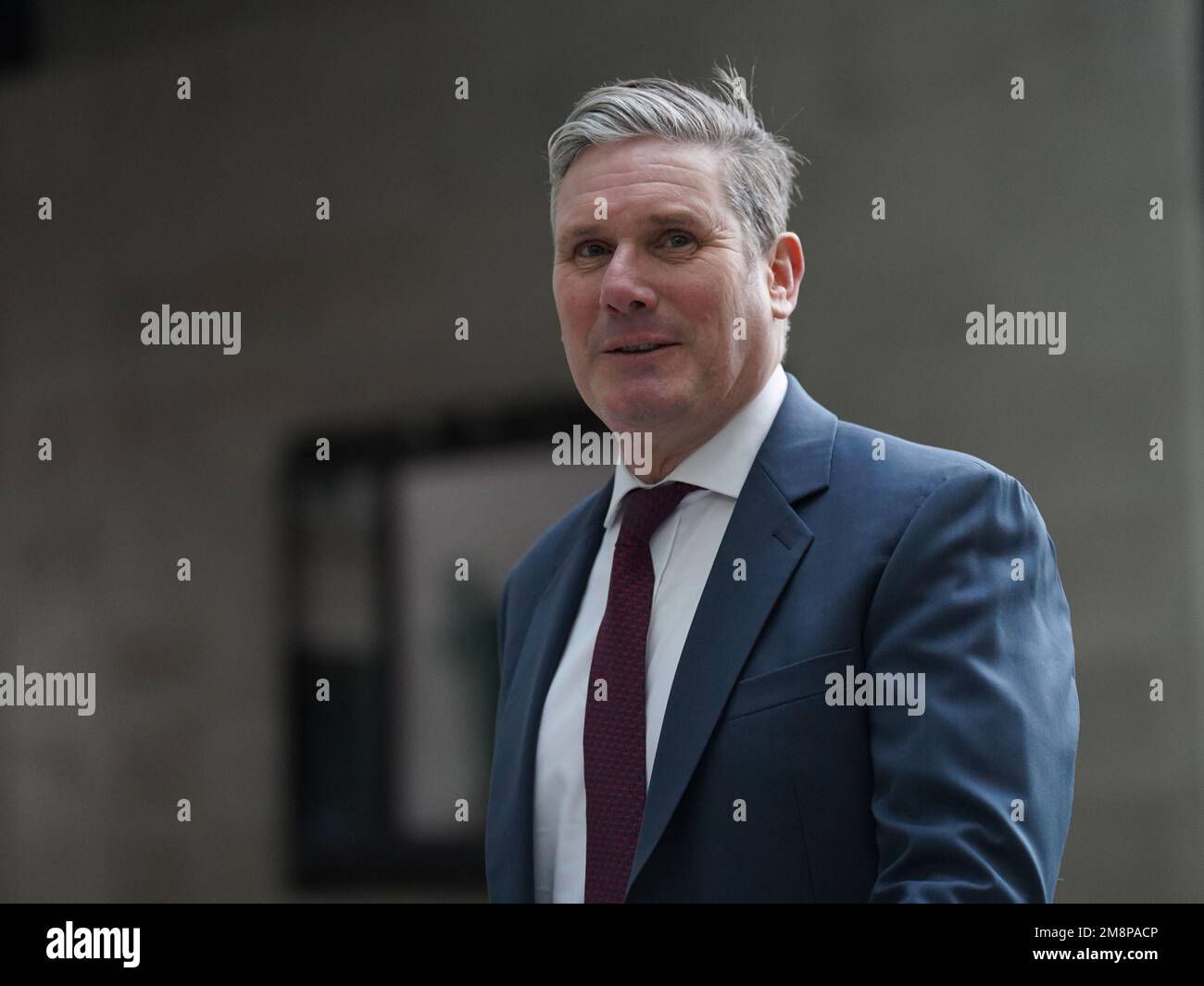 Labour leader Sir Keir Starmer arrives at BBC Broadcasting House in ...