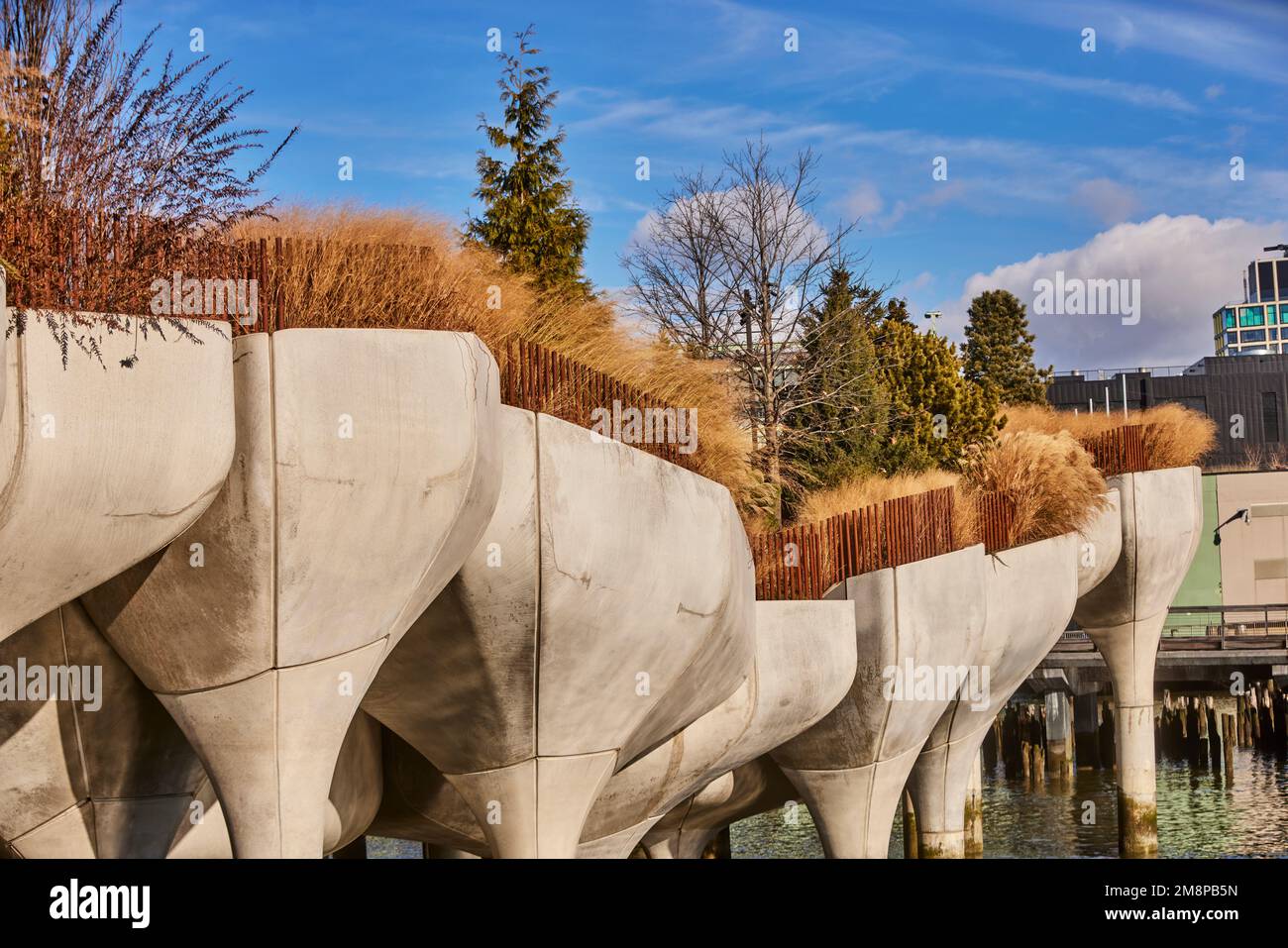 New York city Manhattan floating island park west side Little Island
