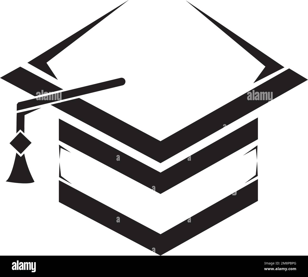 bachelor-hat-logo-vektor-template-stock-vector-image-art-alamy