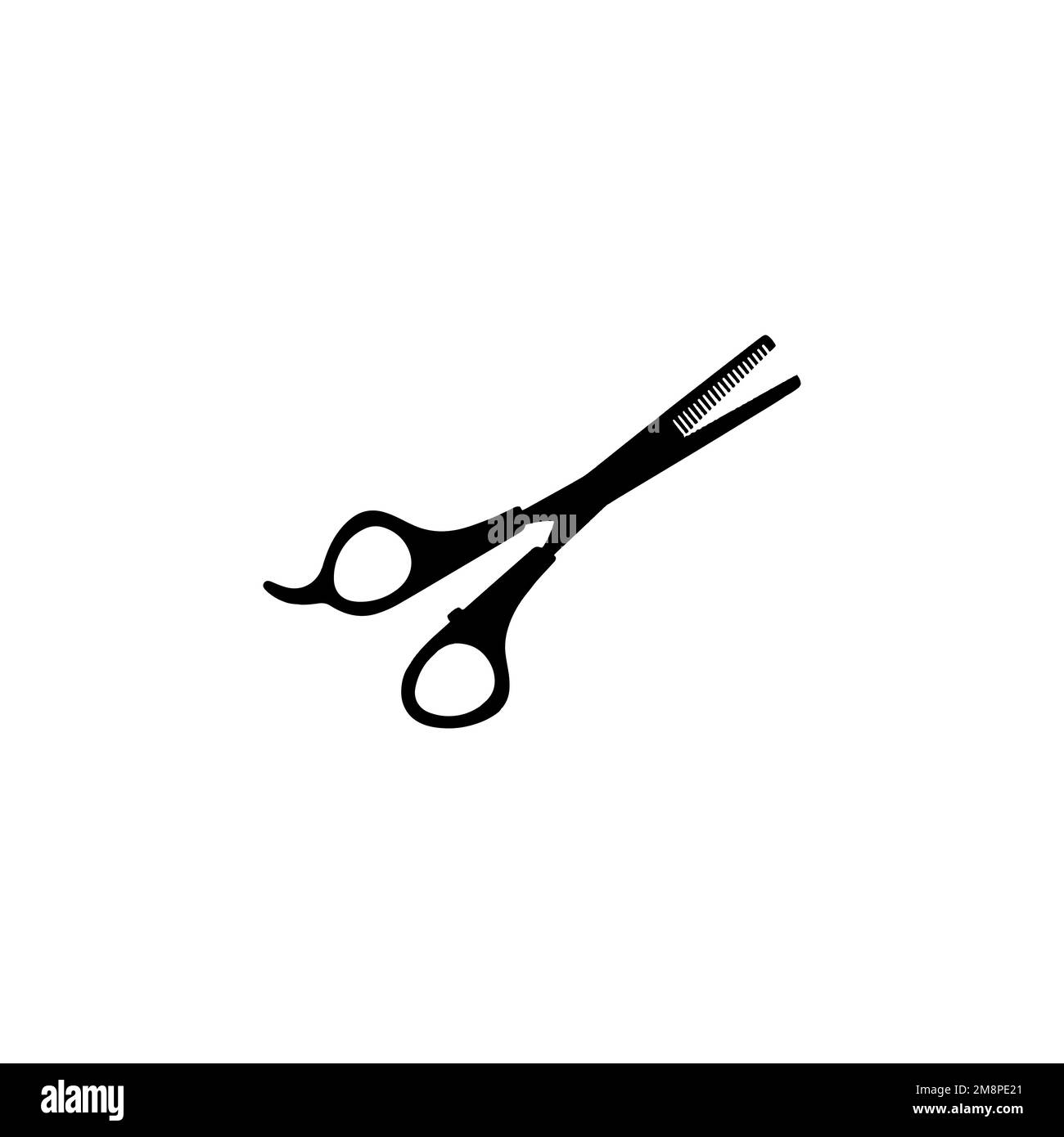 Scissors icon. Simple style barber shop poster background symbol