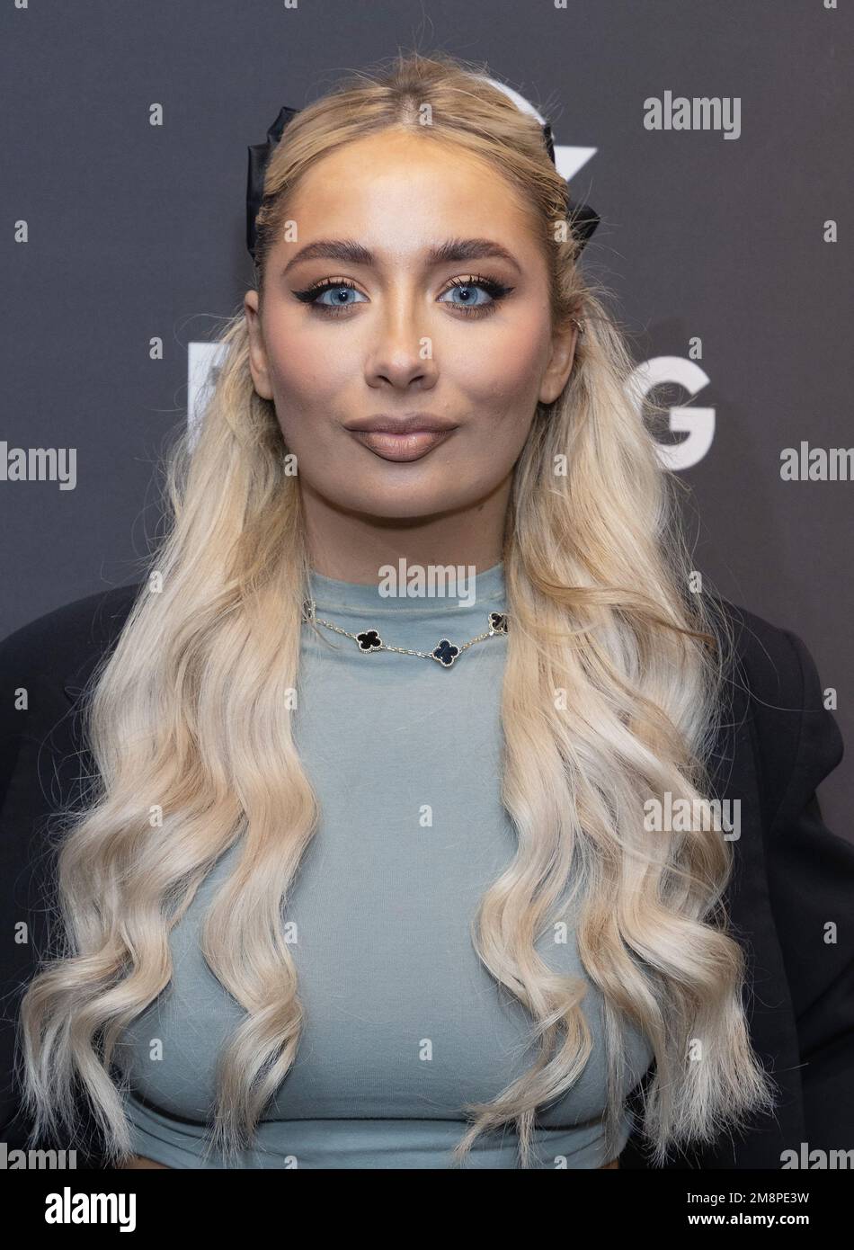 Saffron Barker arrives for the KSI v FaZe Temperrr fight at OVO Arena