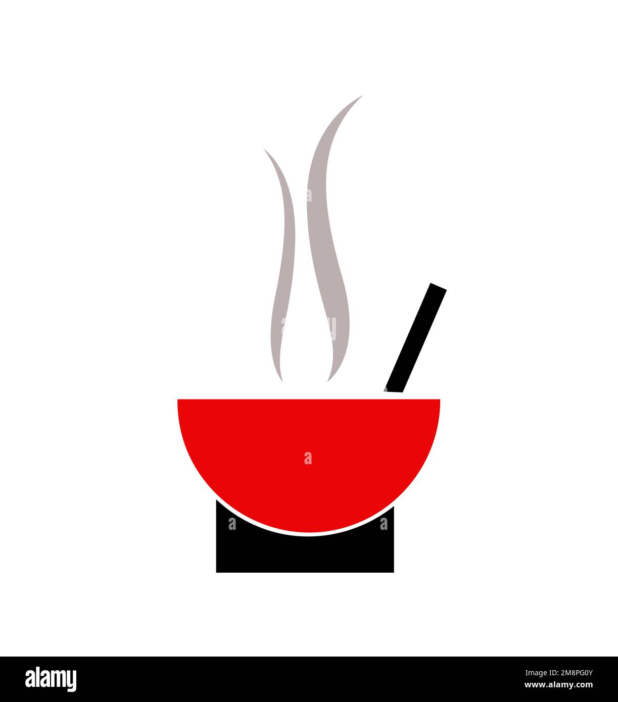 Hot vegetable soup. vector illustration isolated Stock Vector Image