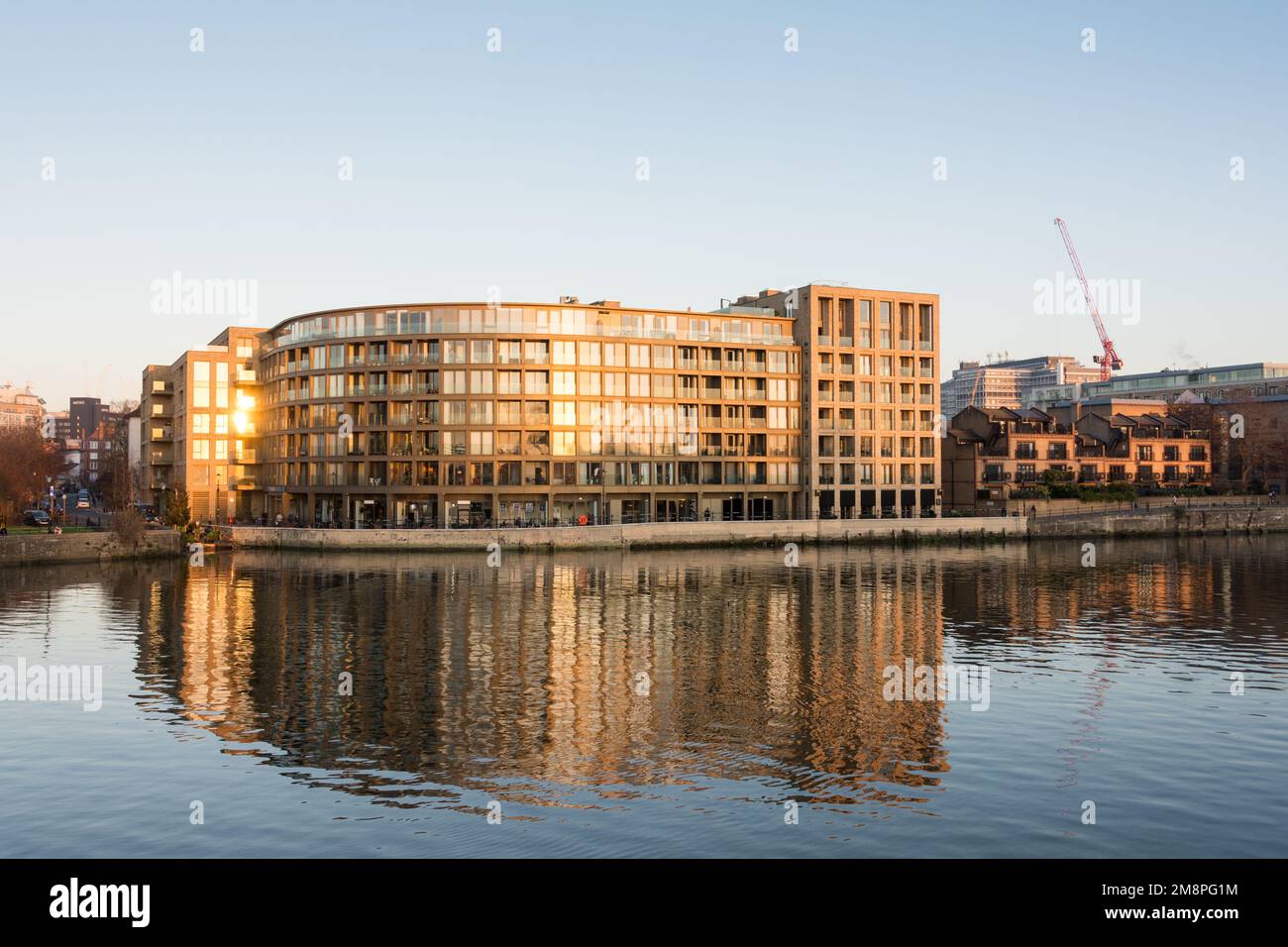 The newly built Riverside Studios, Queen Caroline Street, Hammersmith, London, W6, England, U.K. Stock Photo