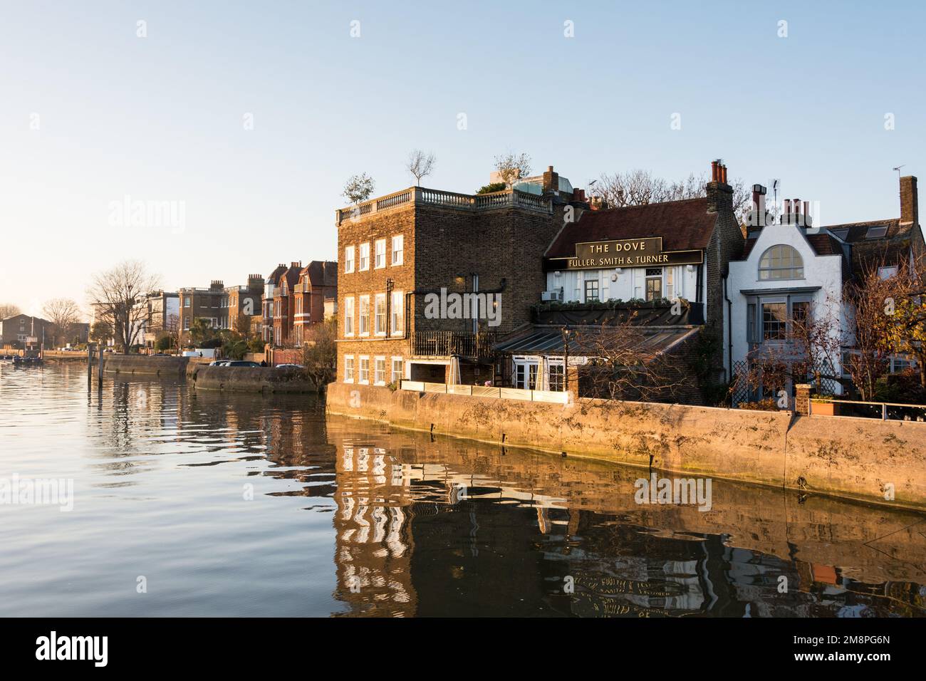 The Dove Public House next to the River Thames in Hammersmith, West