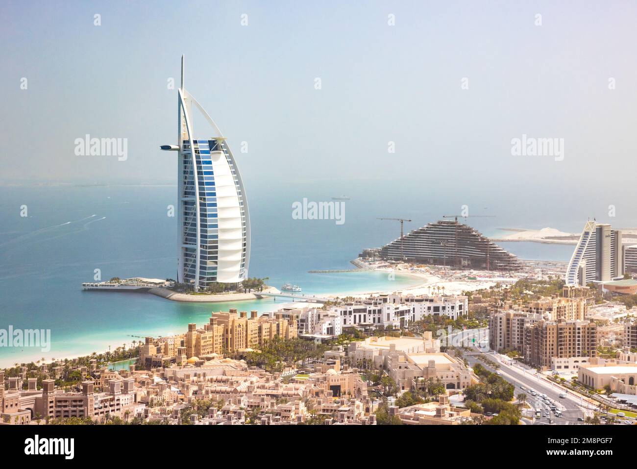 Curated visual reference: Fresh Look at Skyline Of Dubai With The Iconic Burj Al Arab Towering