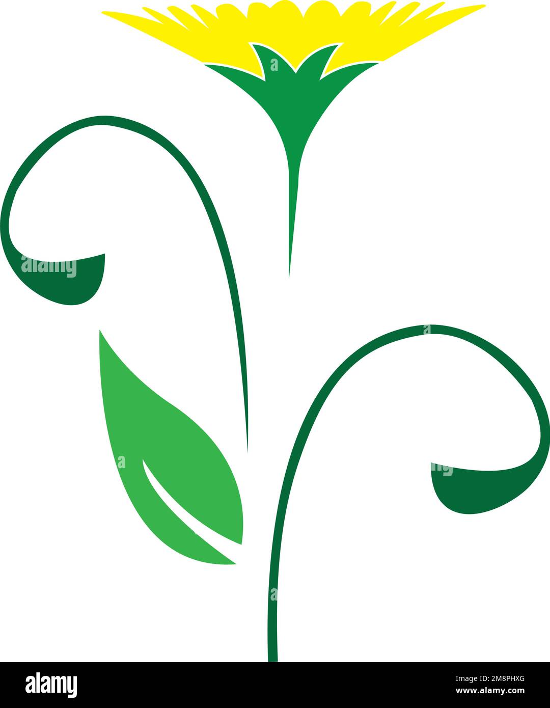 sunflower icon logo vector template Stock Vector