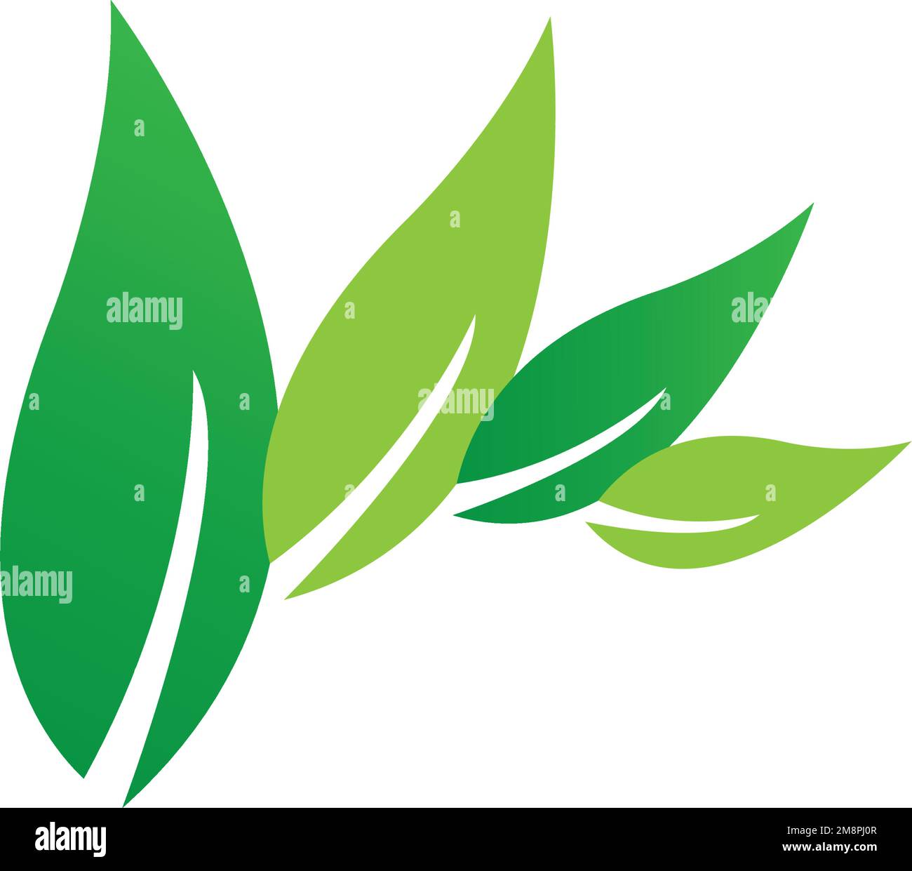 leaf logo icon vektor illustration design Stock Vector Image & Art - Alamy