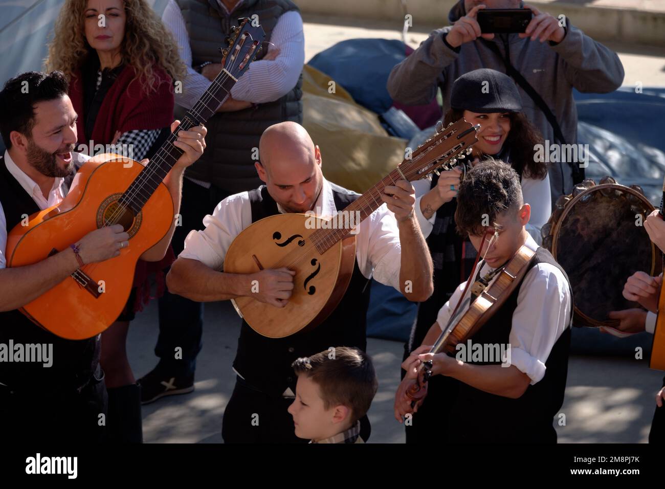 Festival of Saint Hilary of Poitiers in the mountain top pueblo of Comares, Axarquia, Malaga, Andalucía, Spain Stock Photo