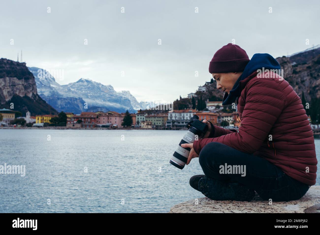 Mountains around garda lake hi-res stock photography and images - Alamy
