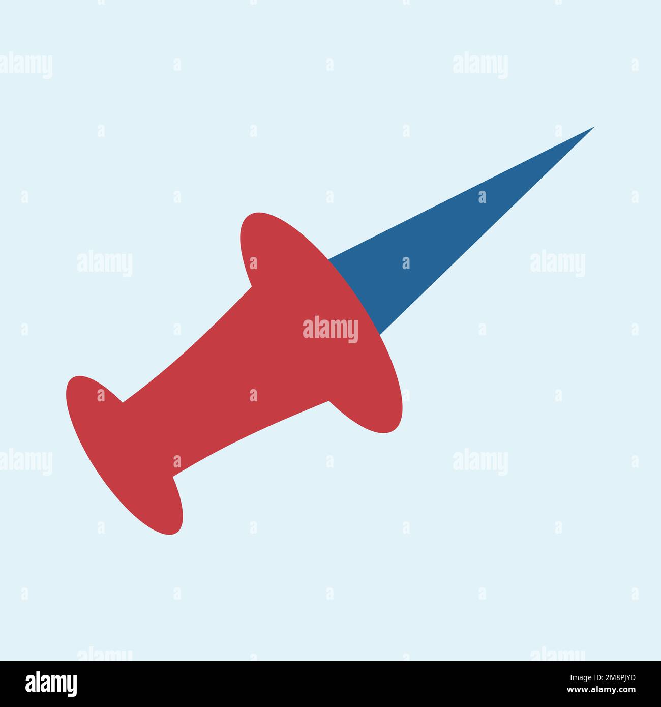 Note Pin for paper attach or black board in vector file Stock Vector