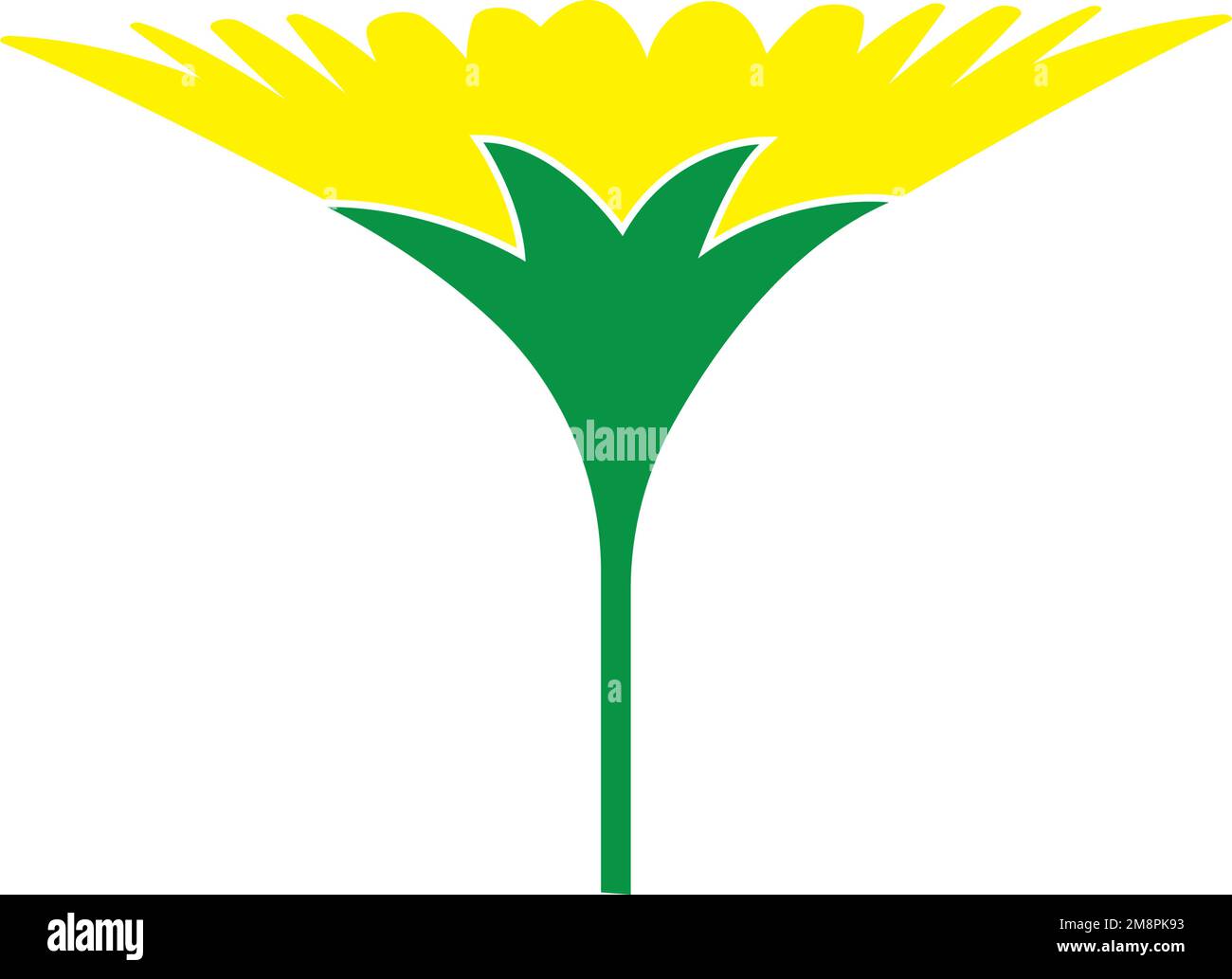 sunflower icon logo vector template Stock Vector