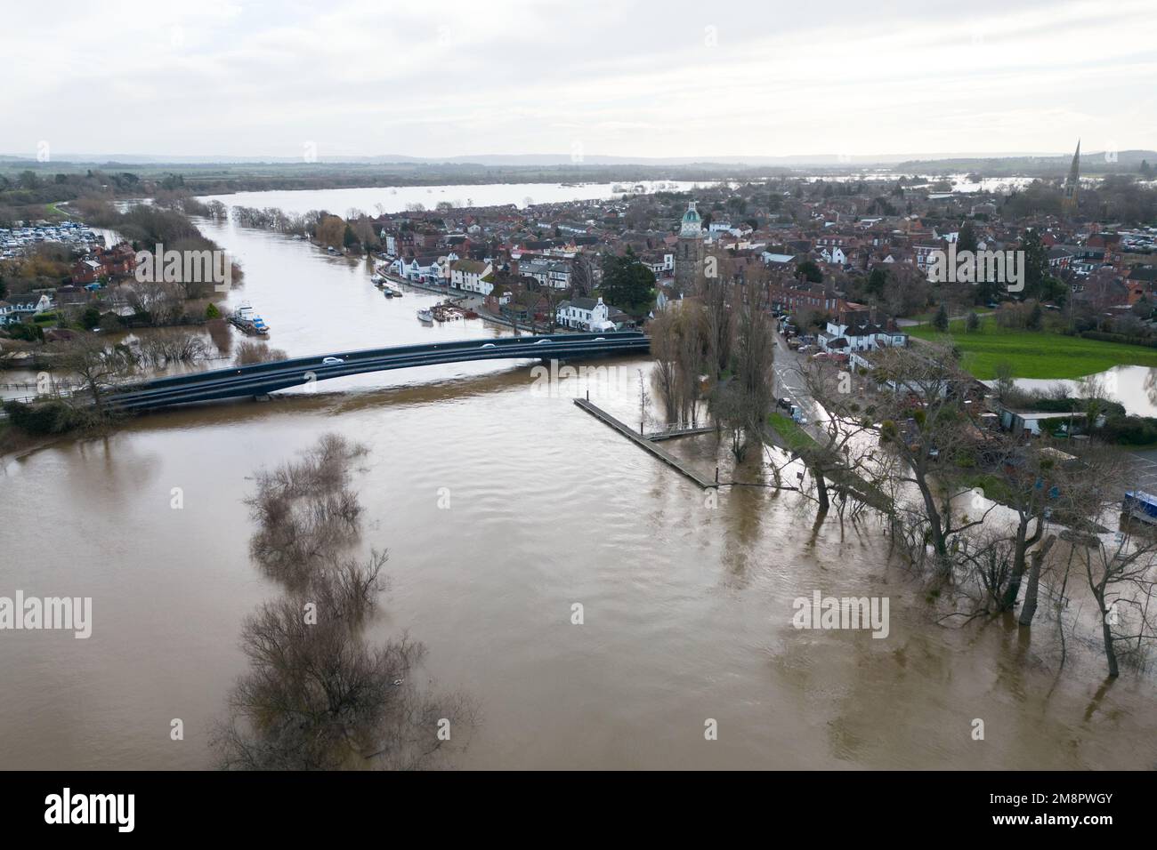 Upton upon Severn, Worcestershire, January 15th 2023 The town of