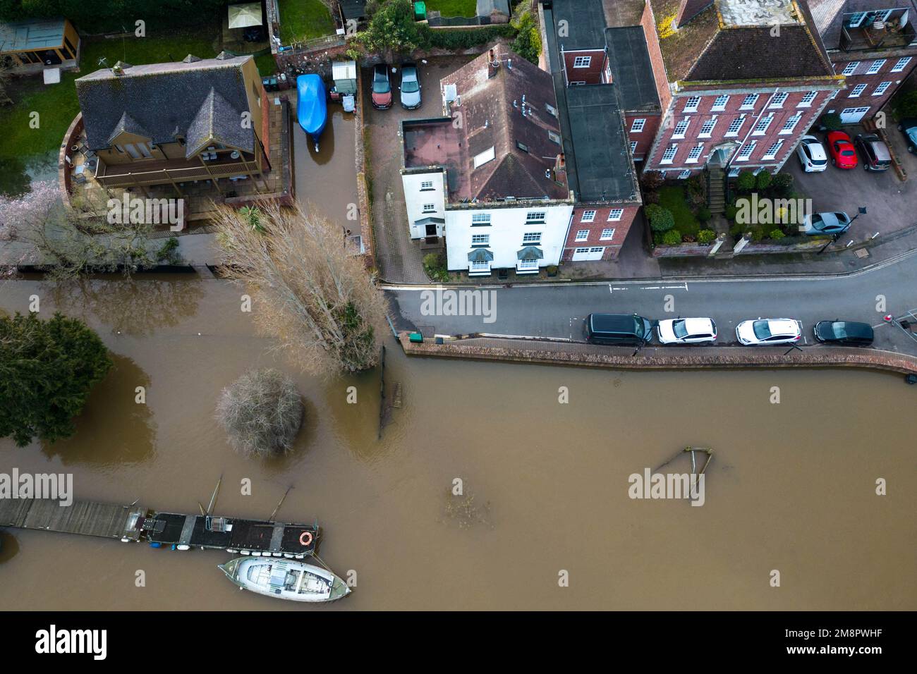 Upton upon Severn, Worcestershire, January 15th 2023 The town of