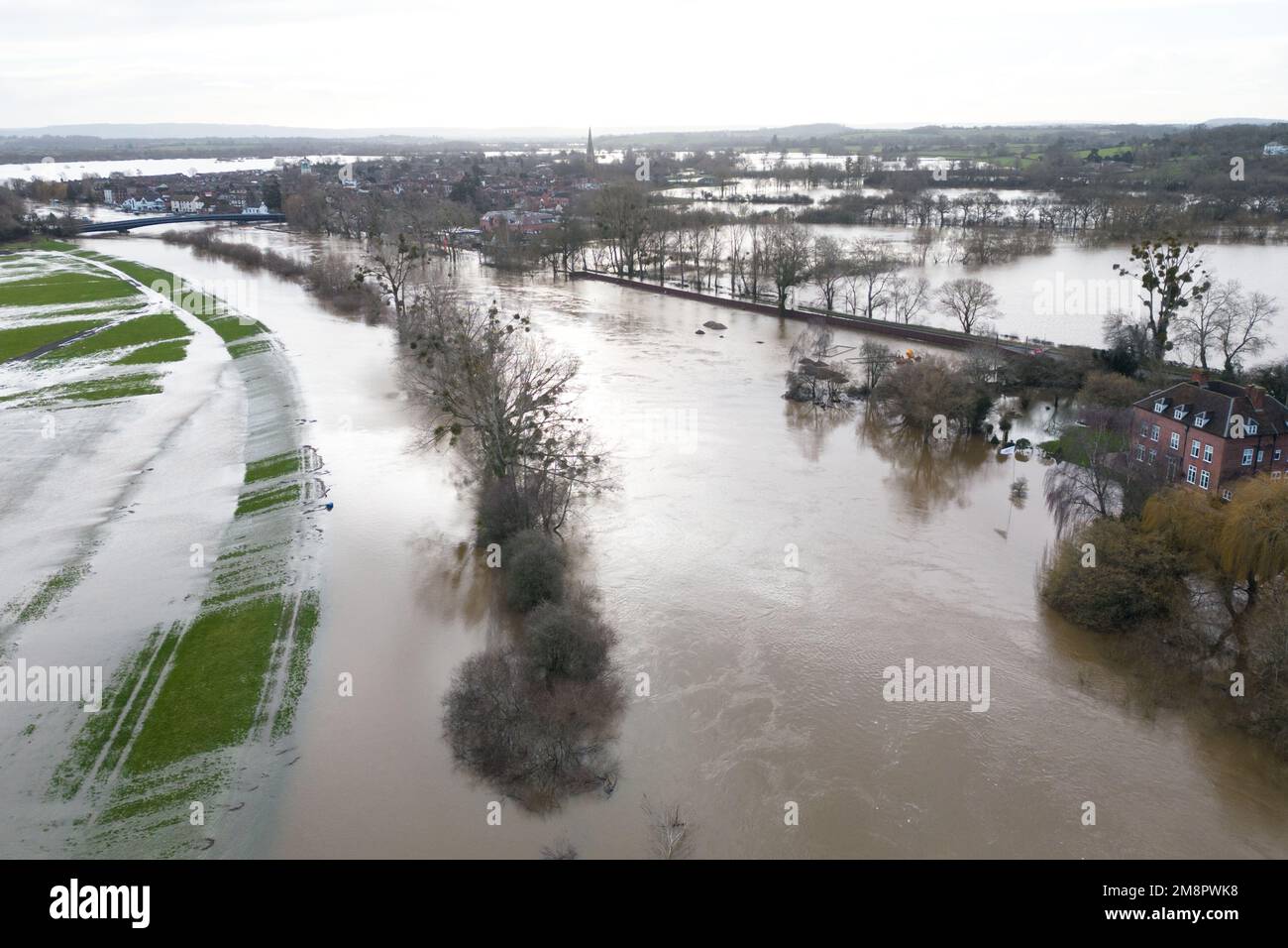 Upton upon Severn, Worcestershire, January 15th 2023 The town of