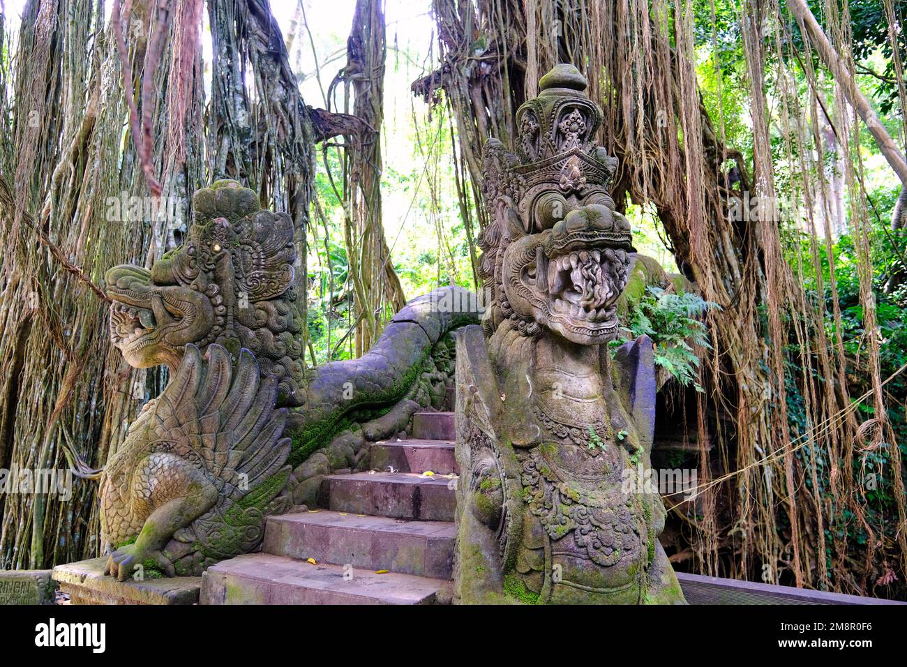 Indonesia Bali - Ubud Monkey forest bridge Stock Photo