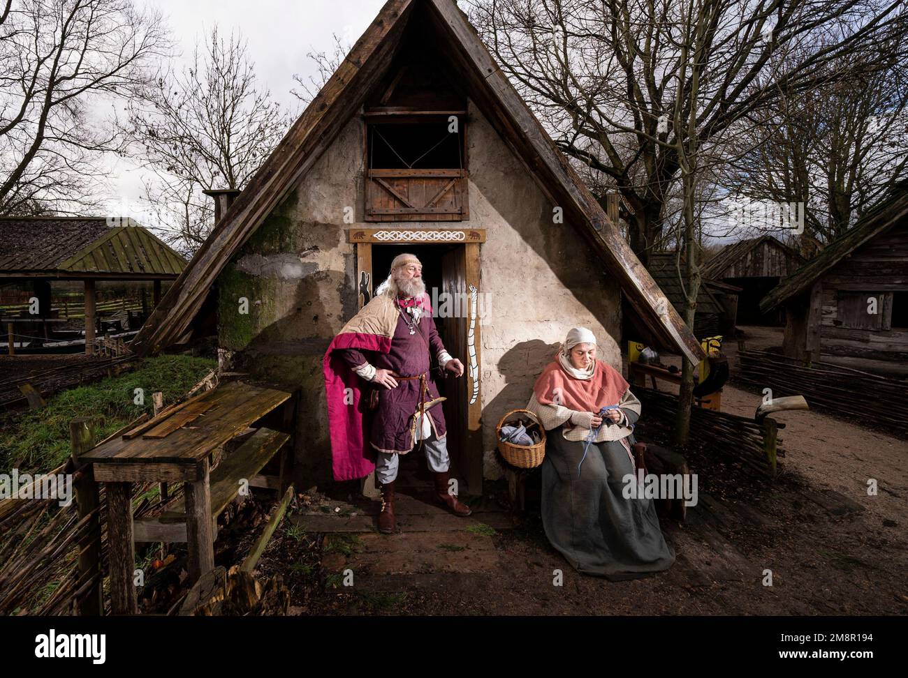 Gordon Monks and Heidi Shaw, members of living history group the