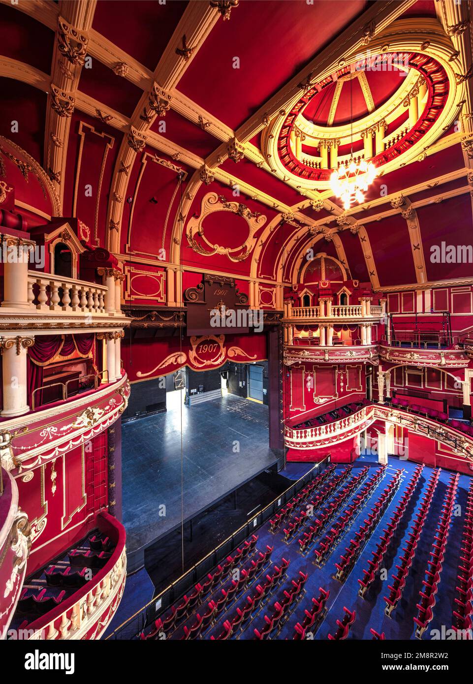 The auditorium at Sunderland Empire Theatre, Sunderland, Tyne & Wear, England, United Kingdom
