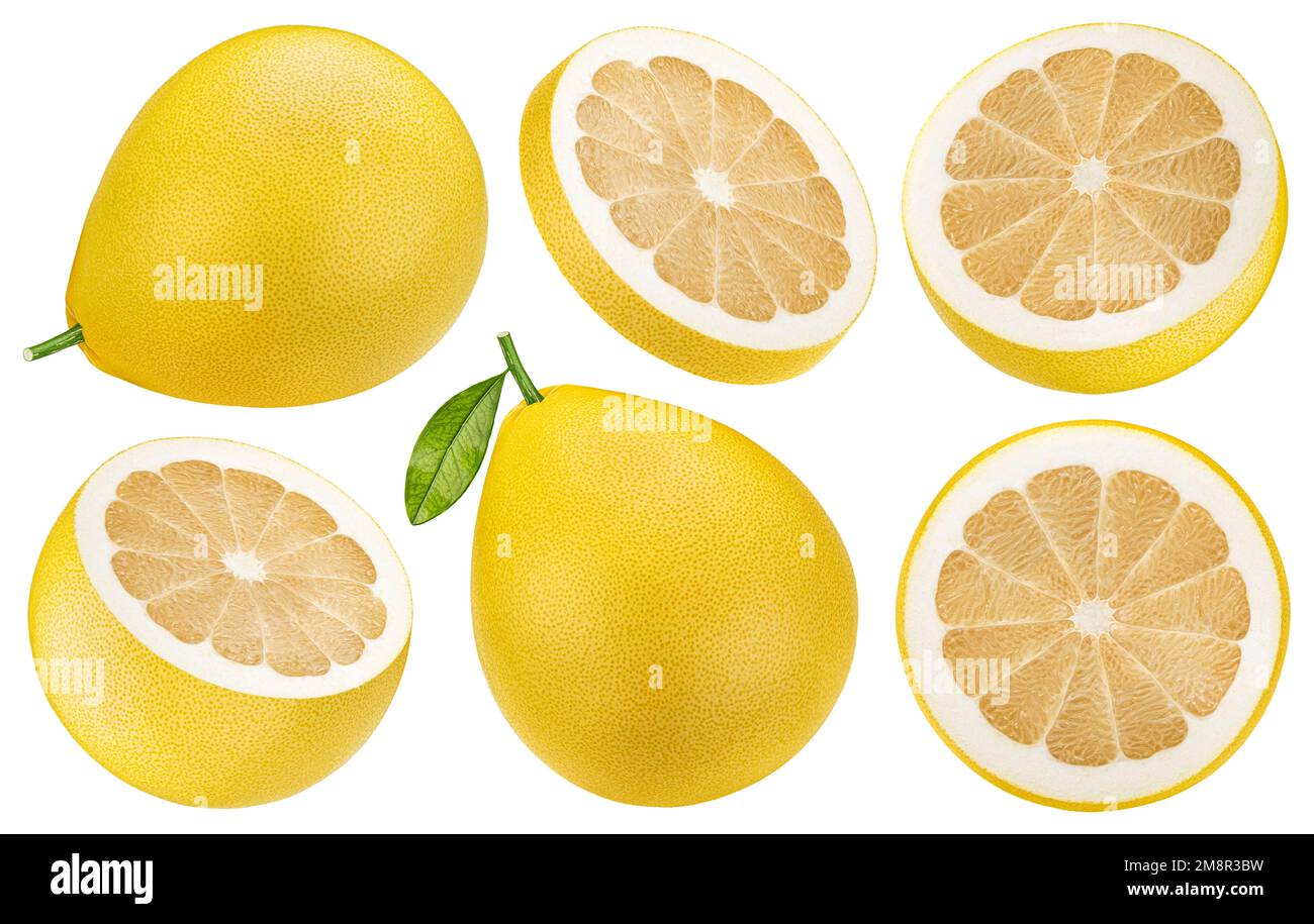 Pomelo isolated on white background Stock Photo