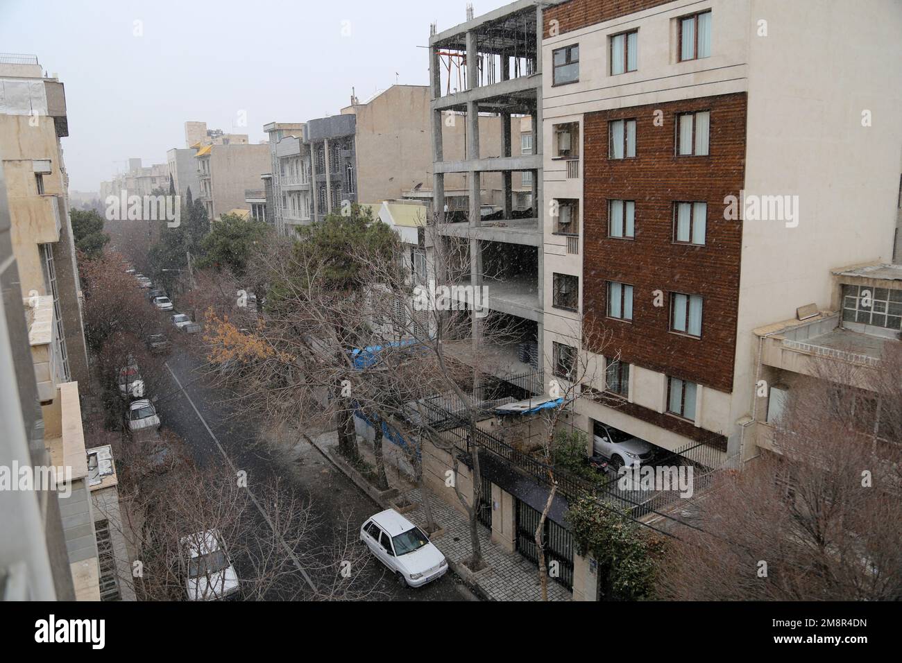 Tehran, Tehran, Iran. 15th Jan, 2023. A view of a residential area during snowfall in eastern