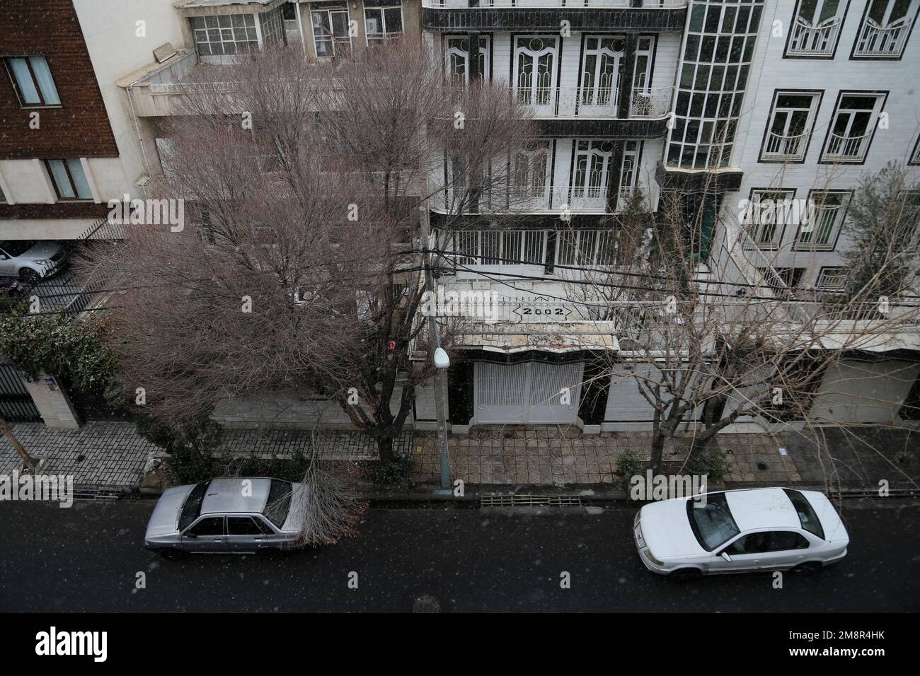 Tehran, Tehran, Iran. 15th Jan, 2023. A view of a residential area during snowfall in eastern